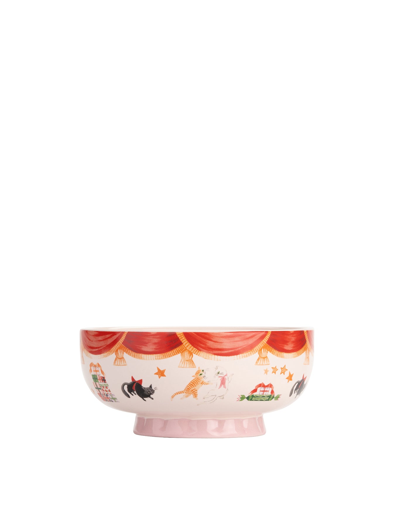 Nutcracker Set Of 2 Footed Dessert Bowls