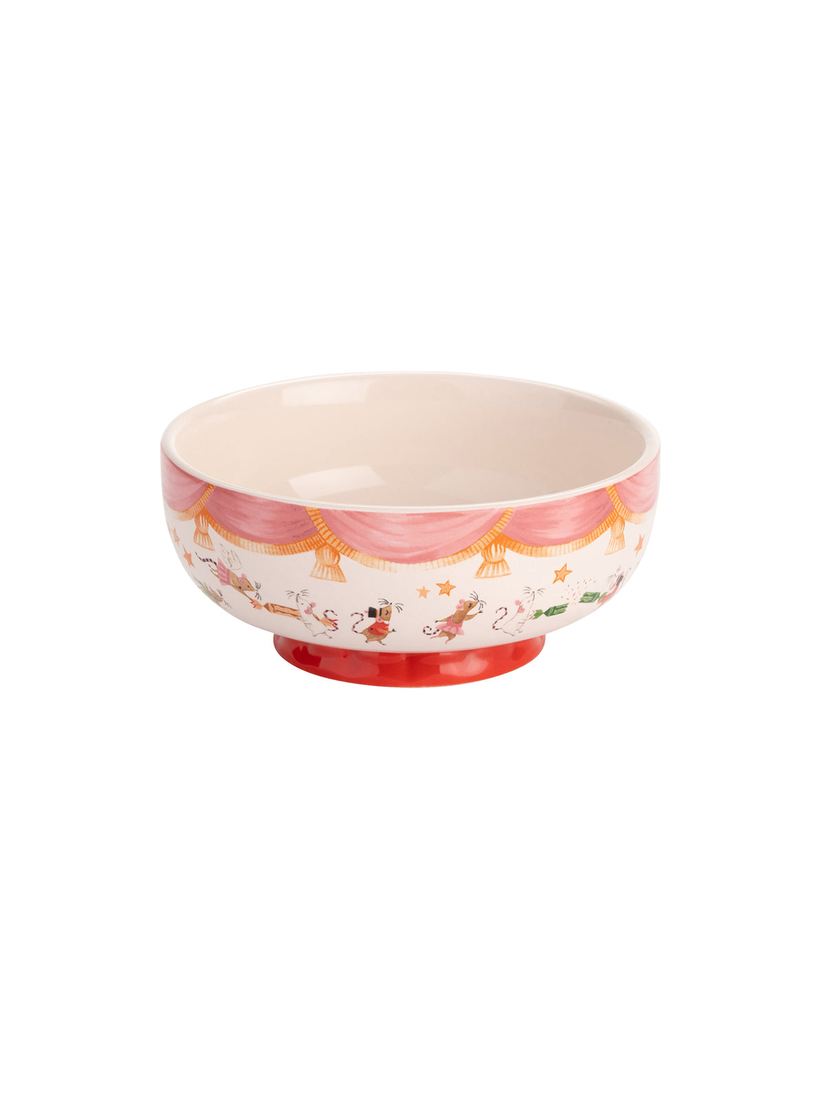 Nutcracker Set Of 2 Footed Dessert Bowls