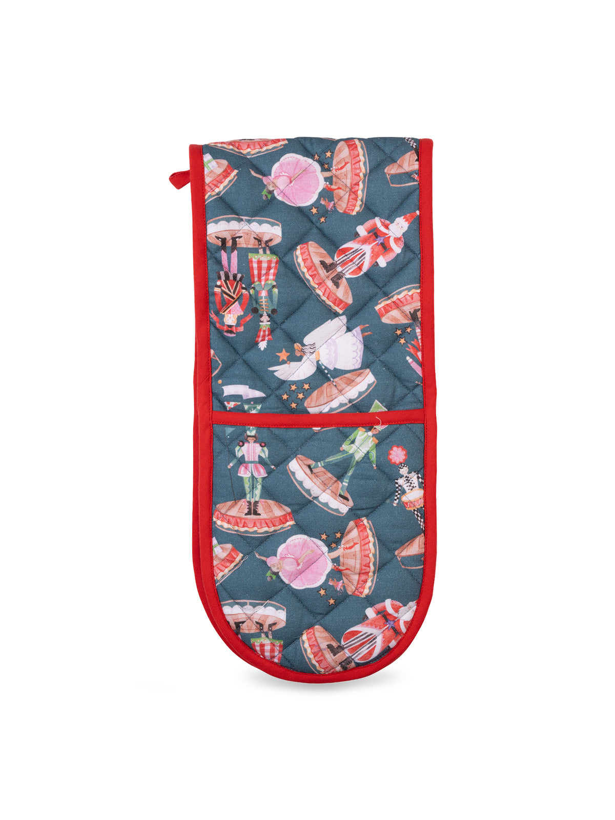 Nutcracker Cotton Double Oven Glove