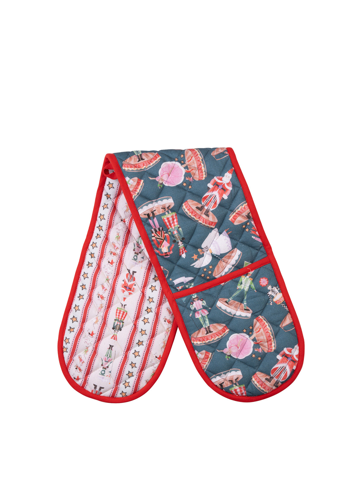 Nutcracker Cotton Double Oven Glove