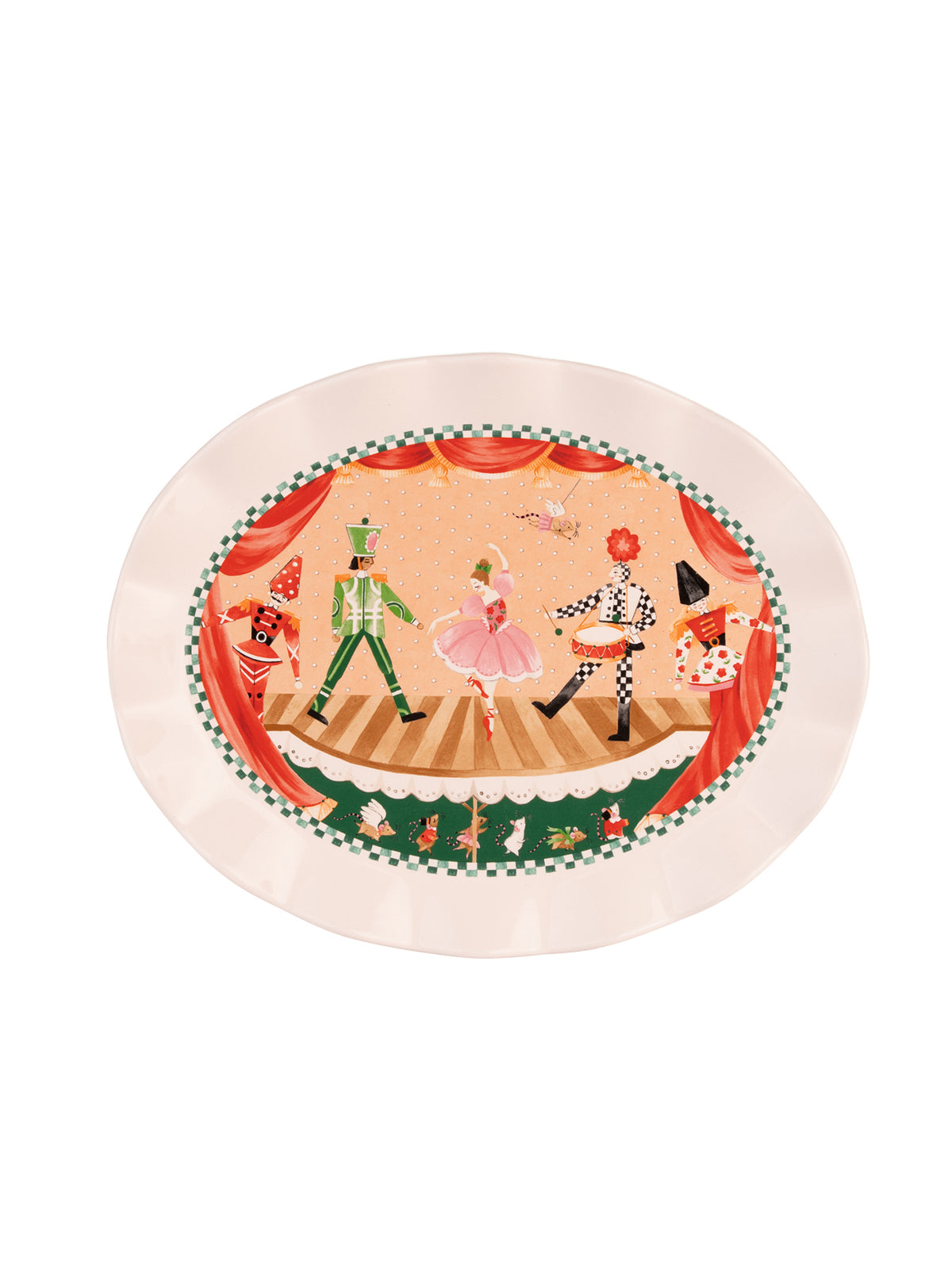 Nutcracker Stoneware Oval Platter