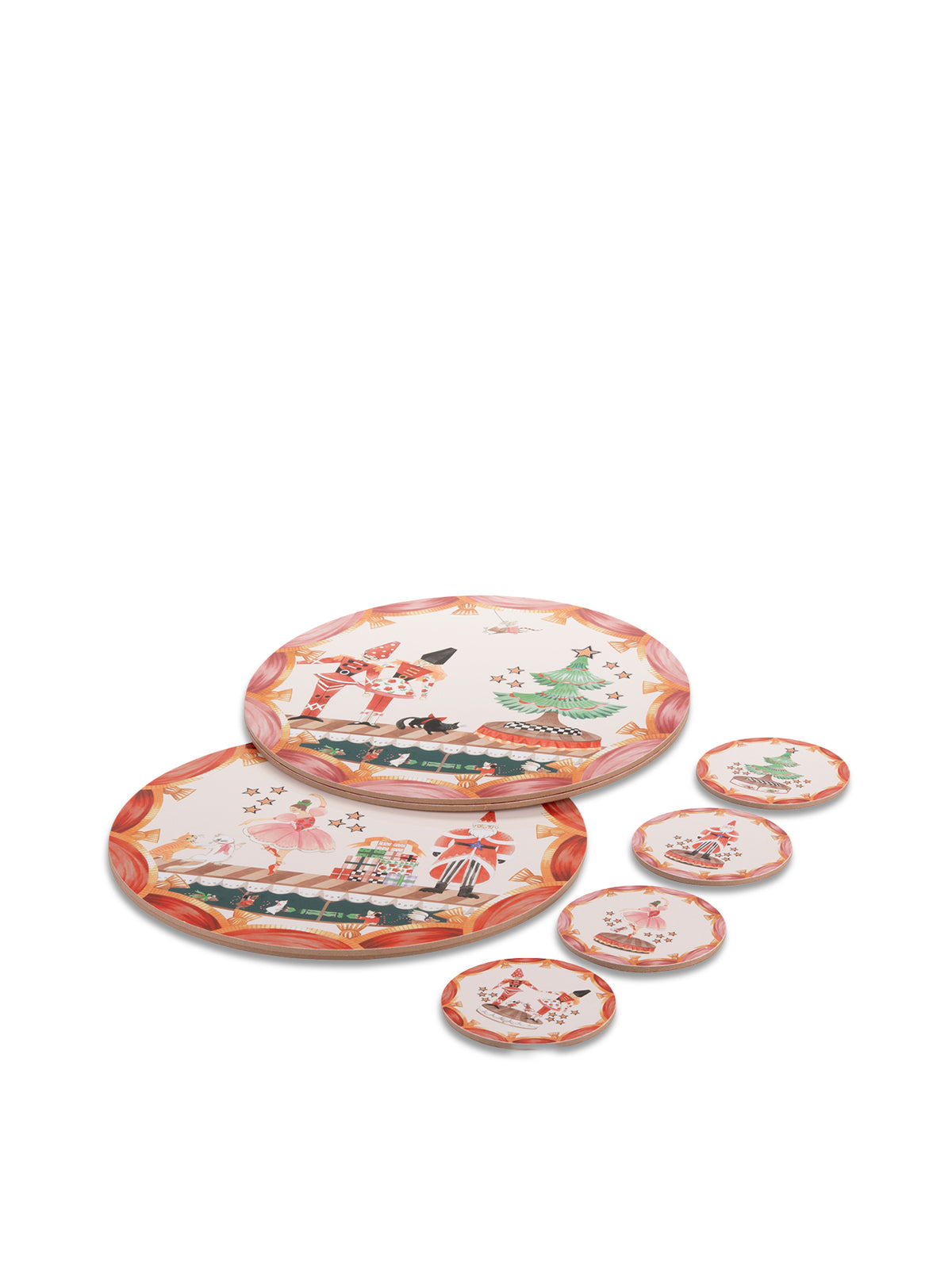 Nutcracker Set Of 4 Placemats & Coasters
