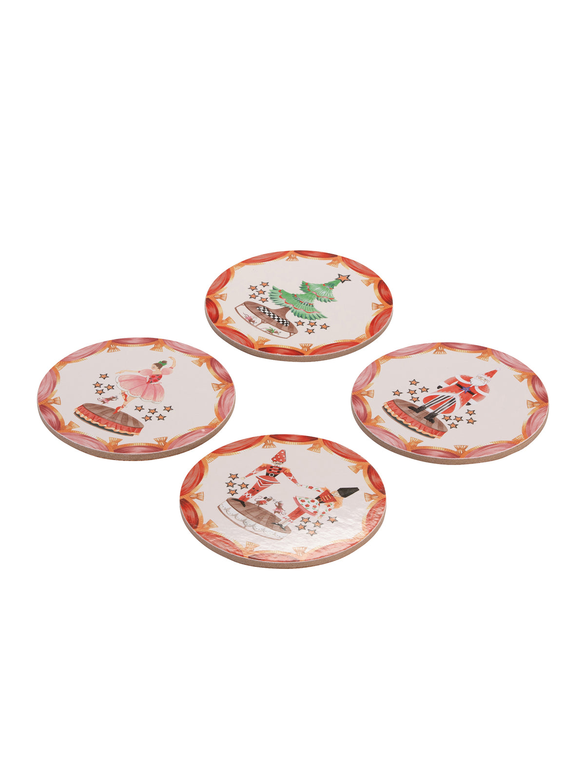 Nutcracker Set Of 4 Placemats & Coasters