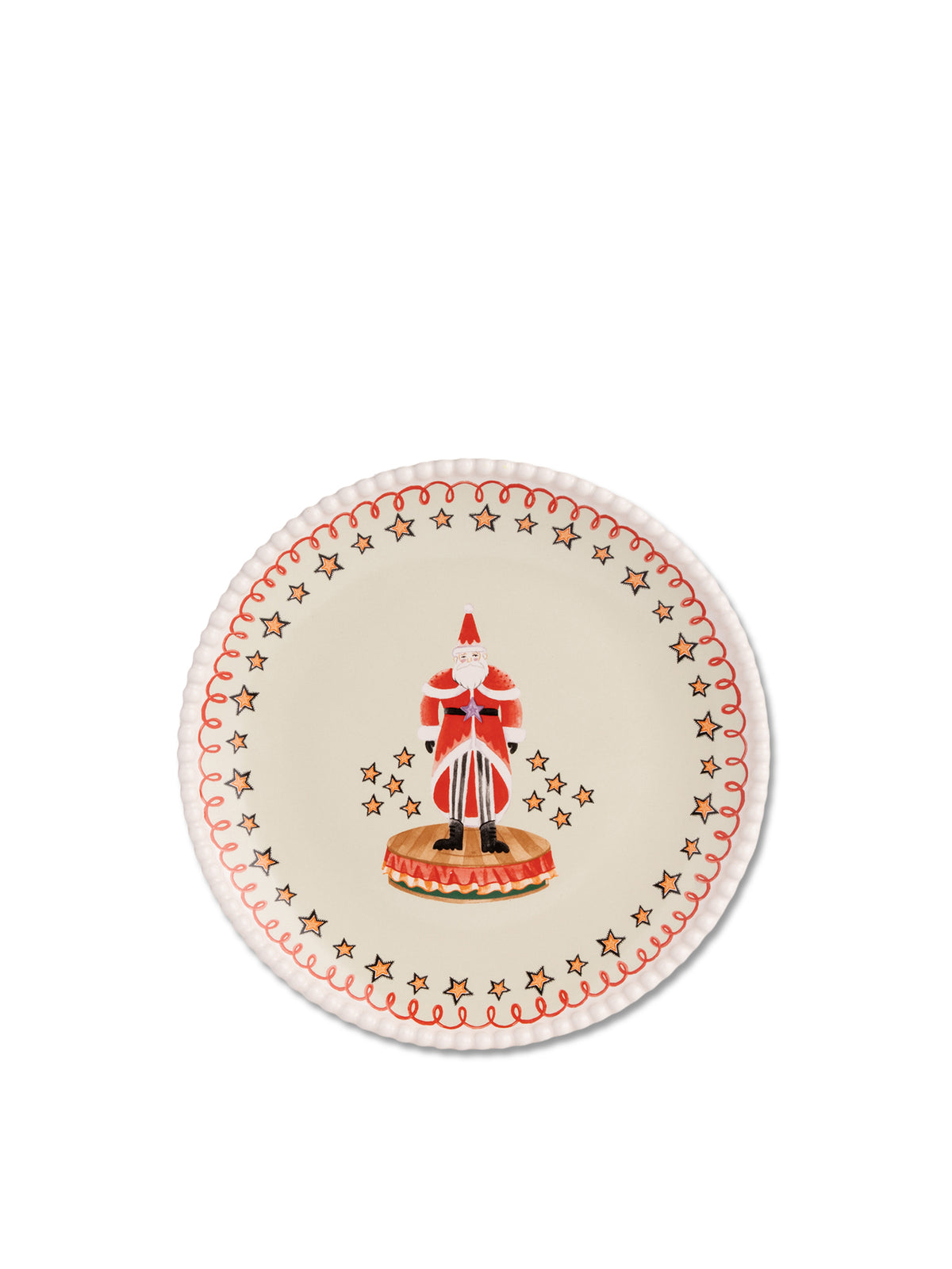 Nutcracker Set Of 2 Stoneware Side Plates
