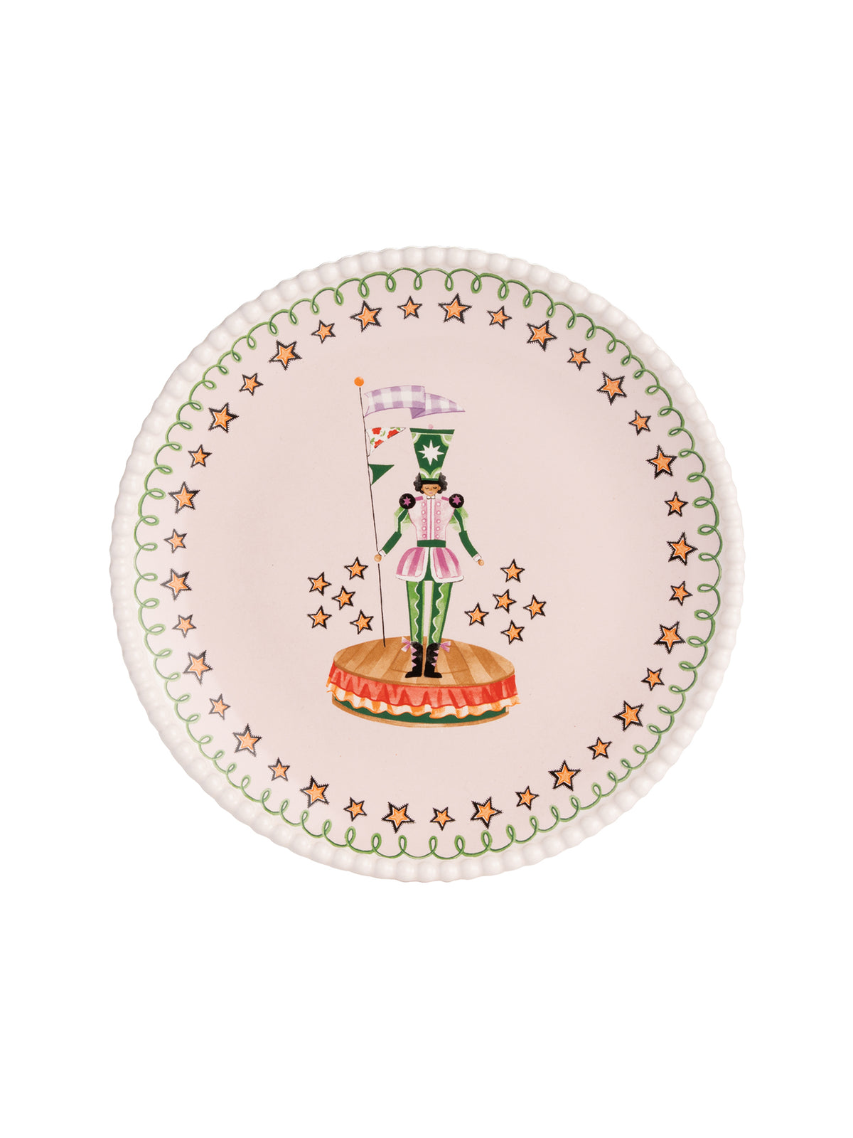 Nutcracker Set Of 2 Stoneware Side Plates
