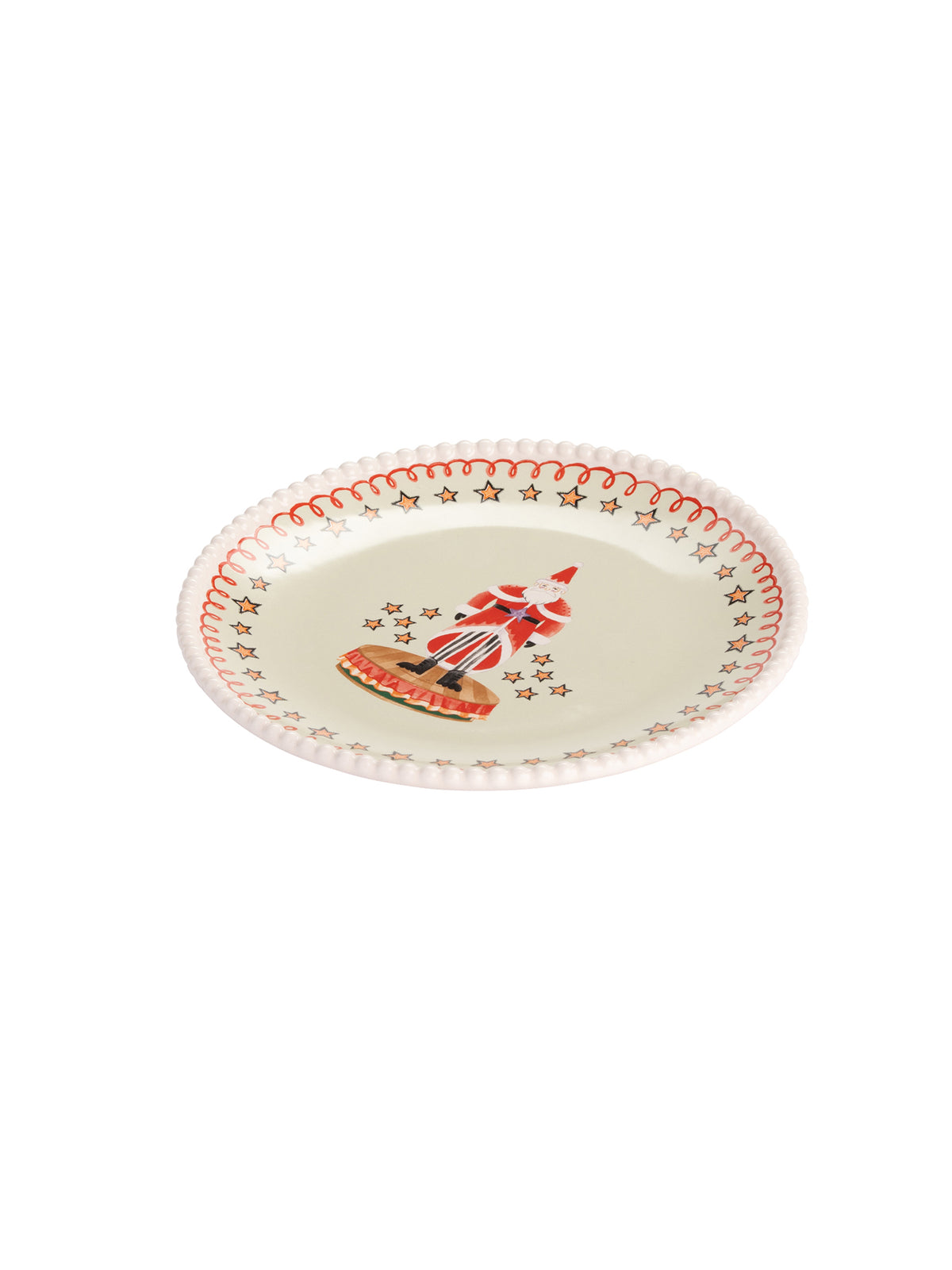 Nutcracker Set Of 2 Stoneware Side Plates