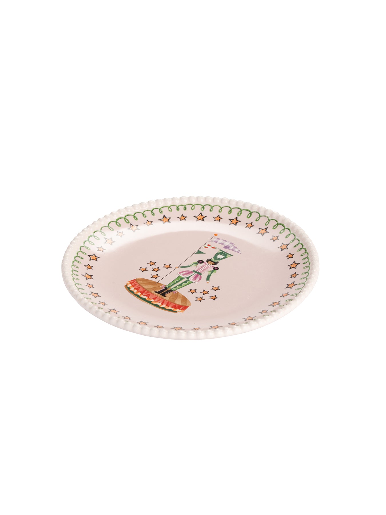 Nutcracker Set Of 2 Stoneware Side Plates