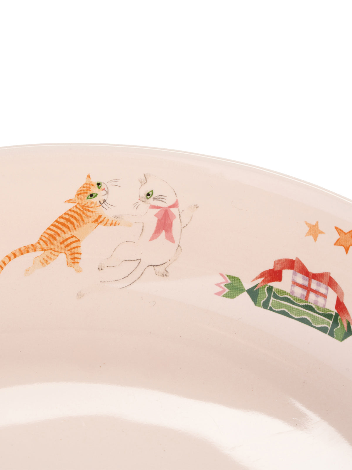 Nutcracker Stoneware Footed Serving Bowl