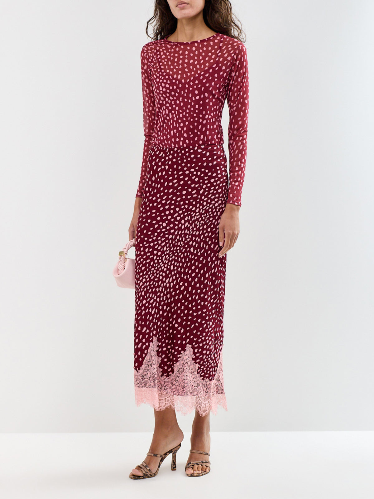 Burgundy Deer Maeva Skirt