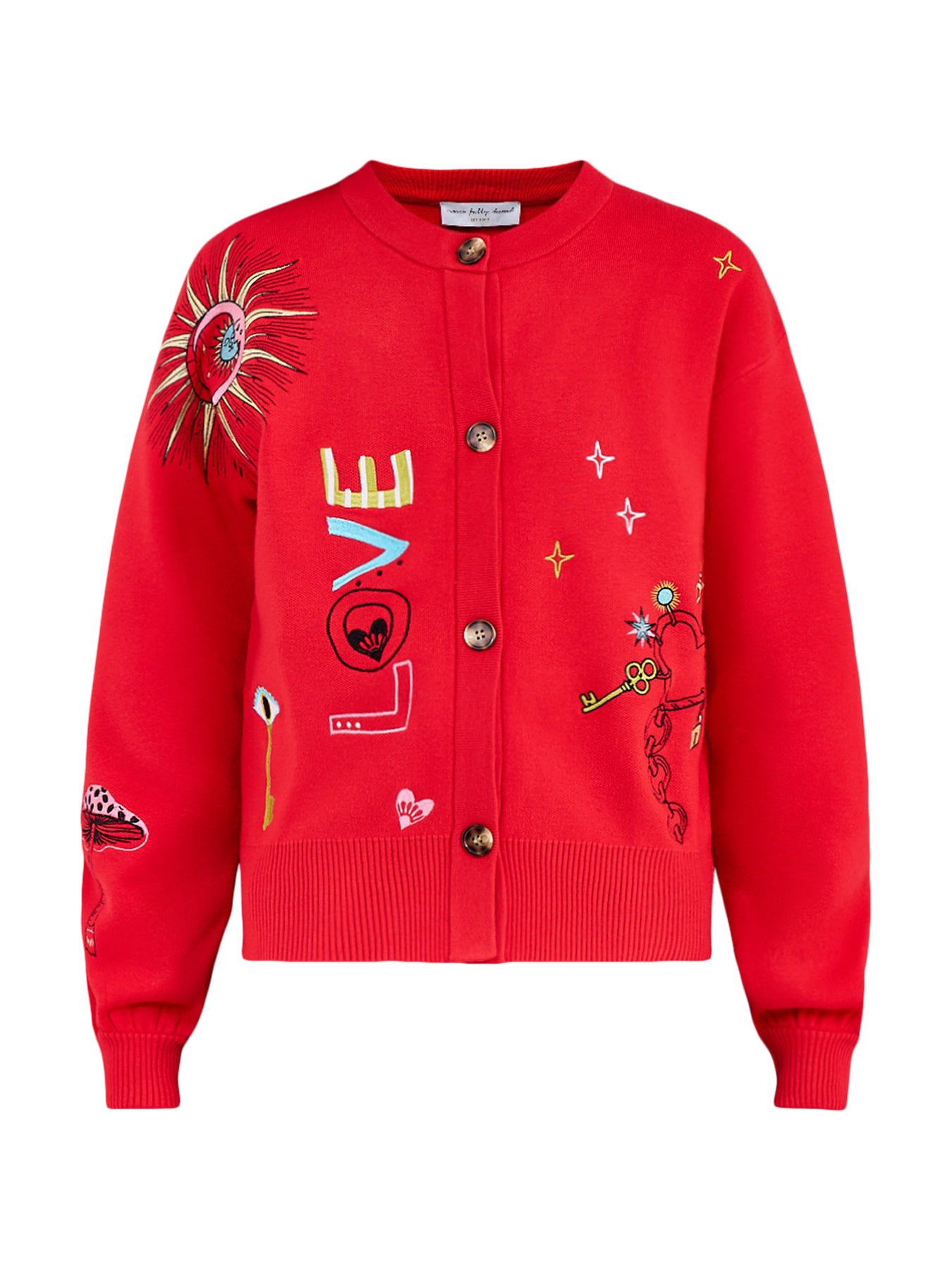 Red Amore Forrest LENZING™ ECOVERO™ Viscose Cardigan