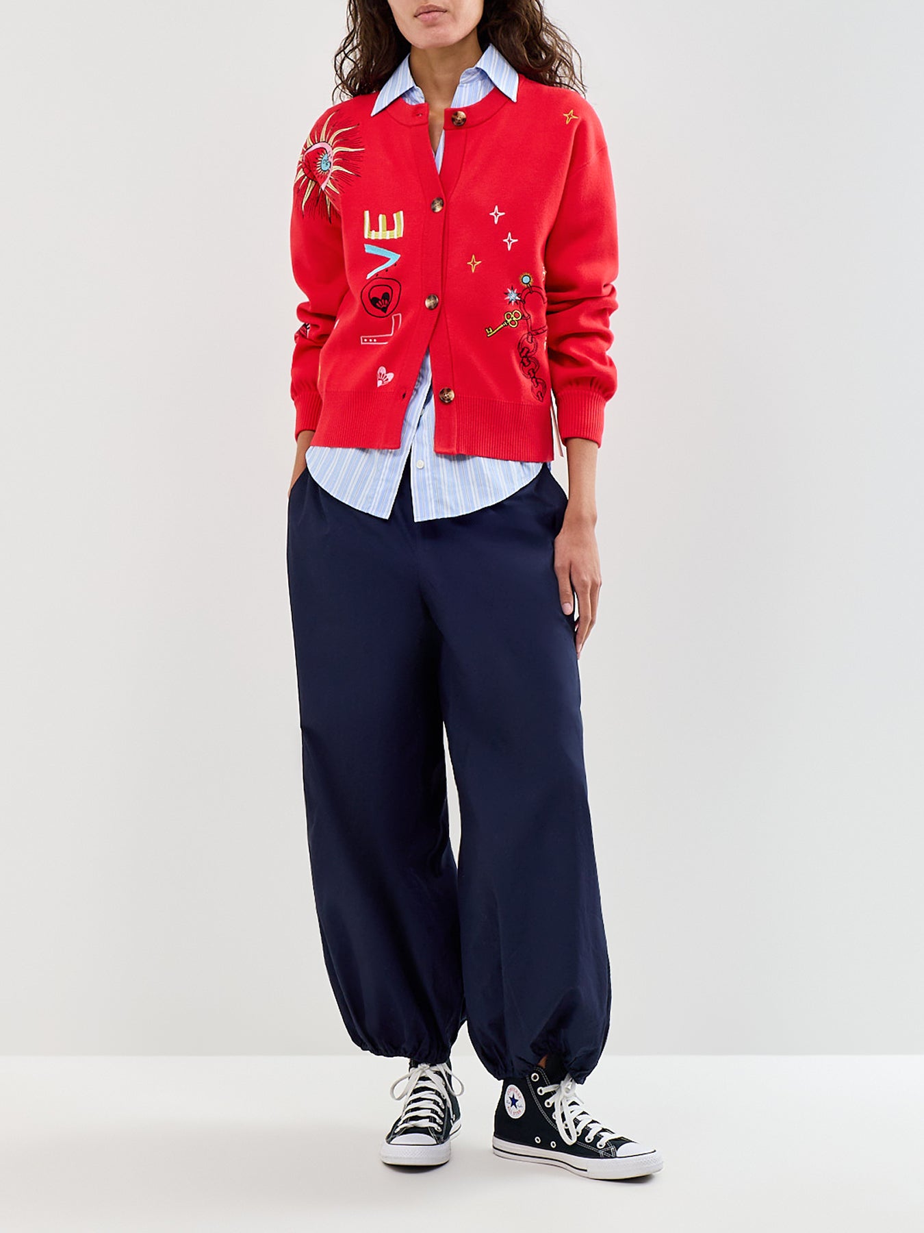 Red Amore Forrest LENZING™ ECOVERO™ Viscose Cardigan