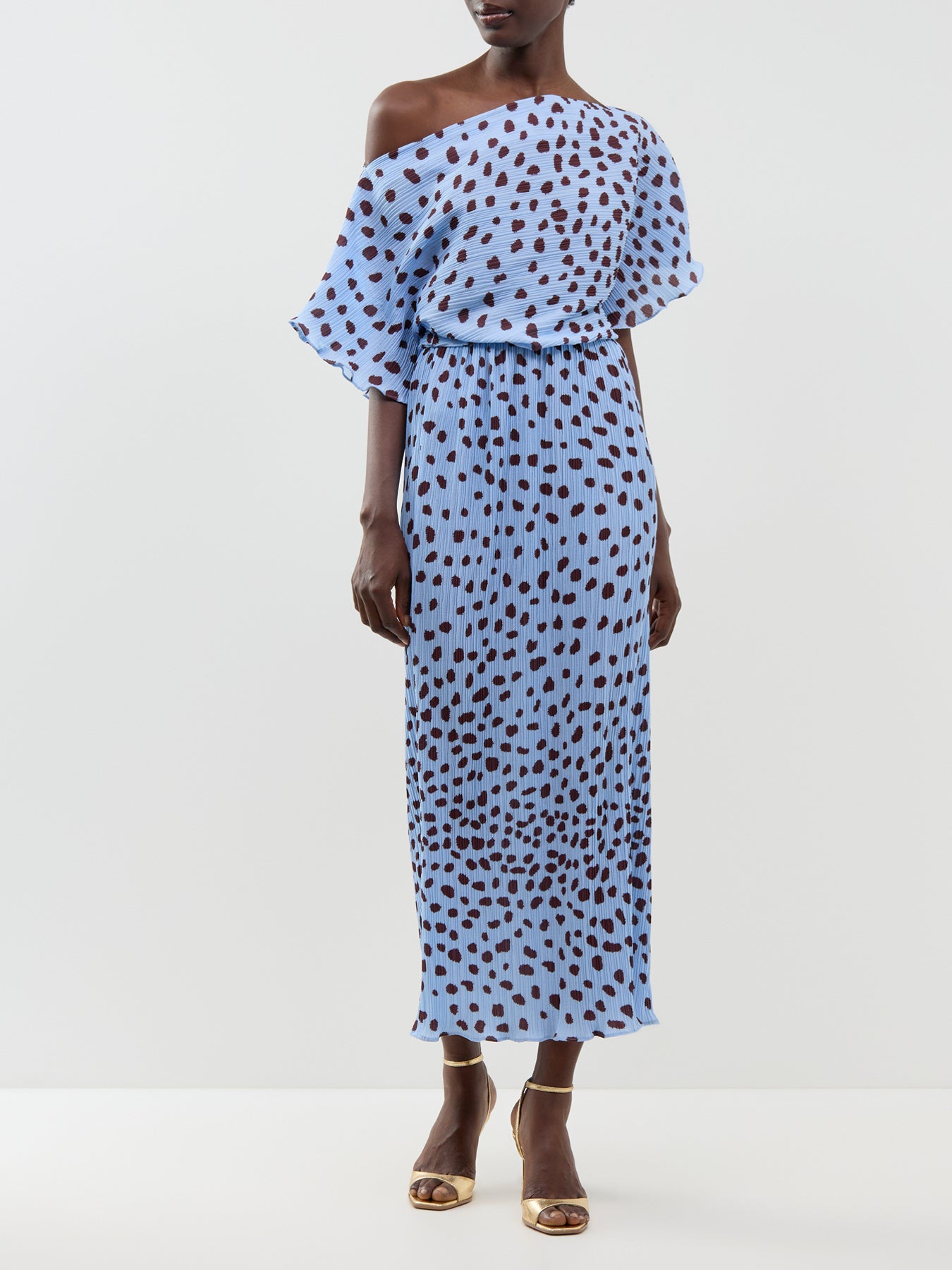 Blue Deer Tilly Off-The-Shoulder Dress - Blue