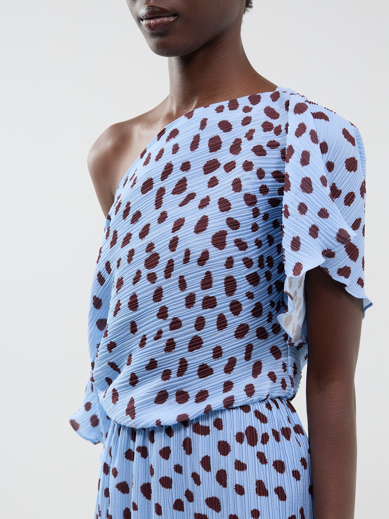 Blue Deer Tilly Off-The-Shoulder Dress - Blue