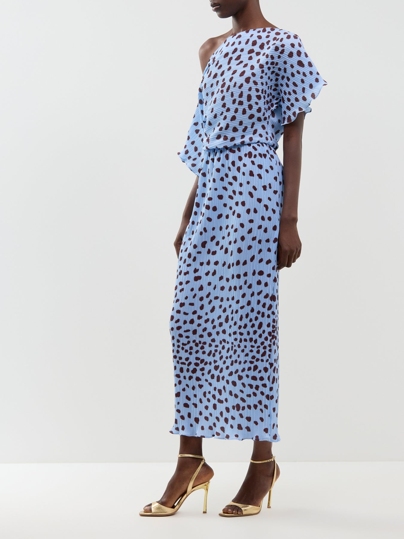 Blue Deer Tilly Off-The-Shoulder Dress - Blue