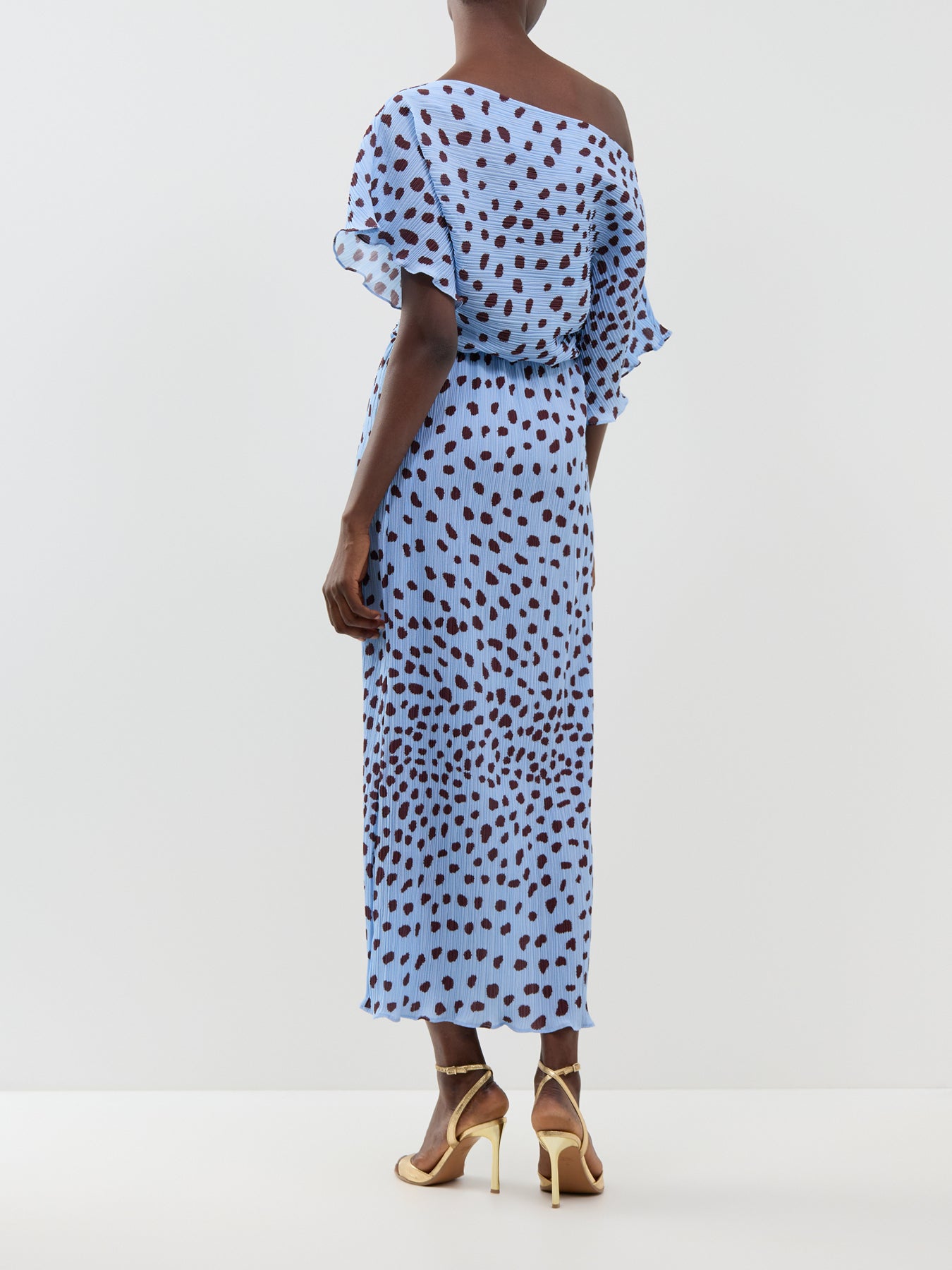 Blue Deer Tilly Off-The-Shoulder Dress - Blue