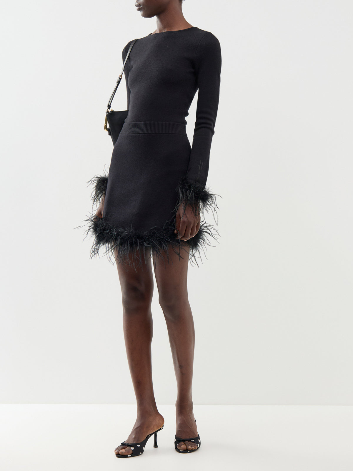 Feather Skirt – Black