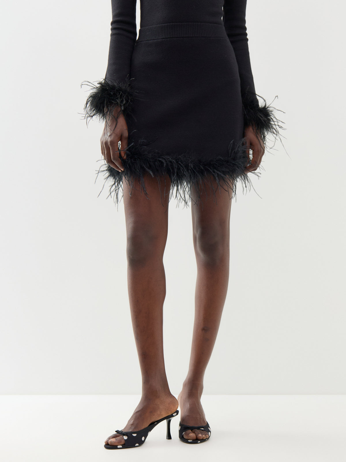 Feather Skirt – Black