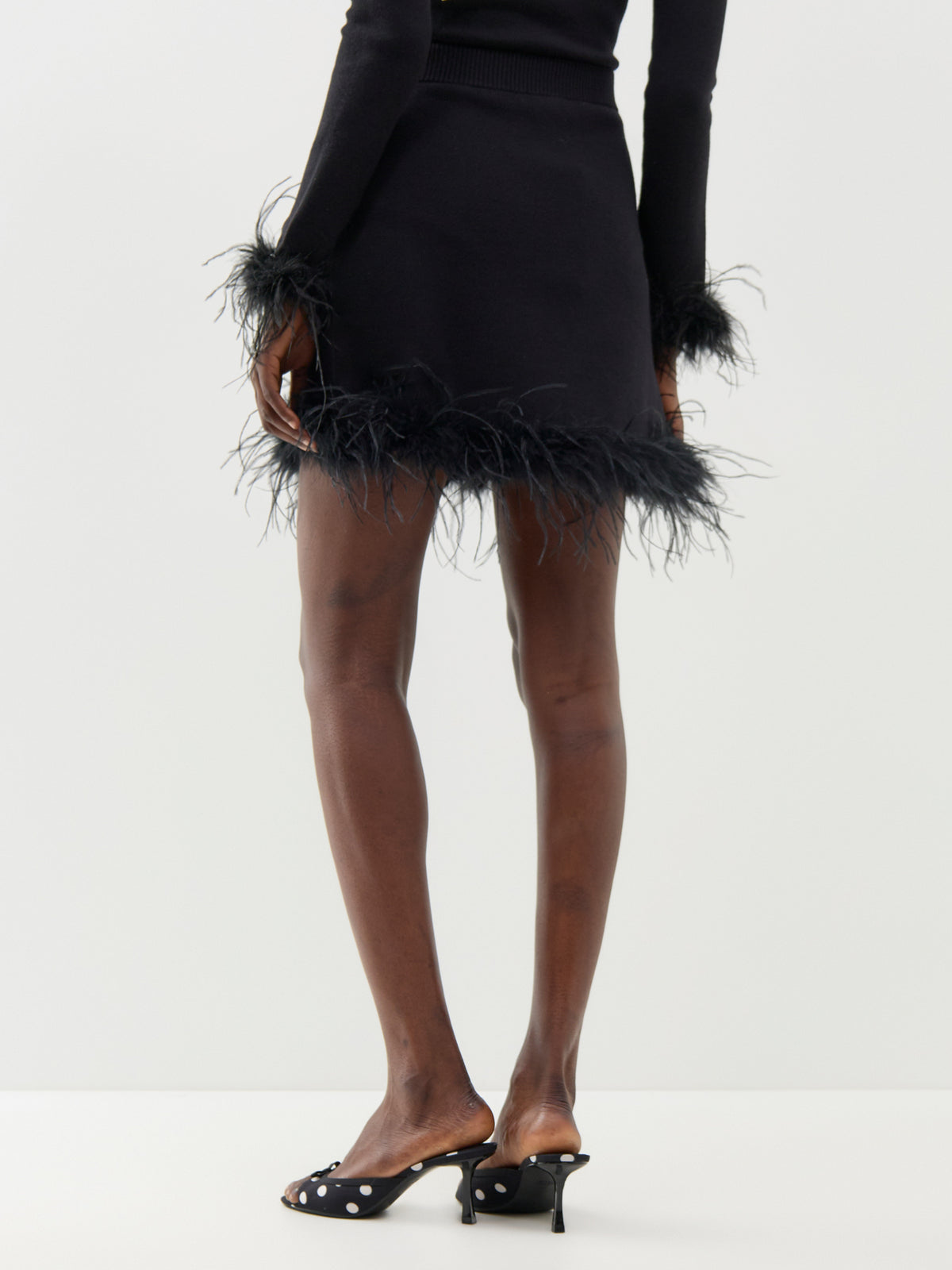Feather Skirt – Black