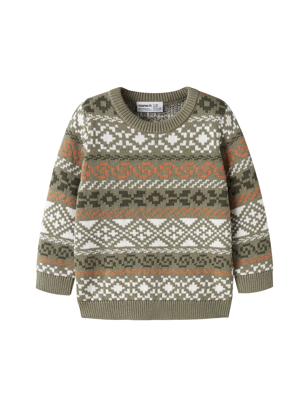 Organic Cotton Olle Long-Sleeved Knitted Jumper - Mermaid