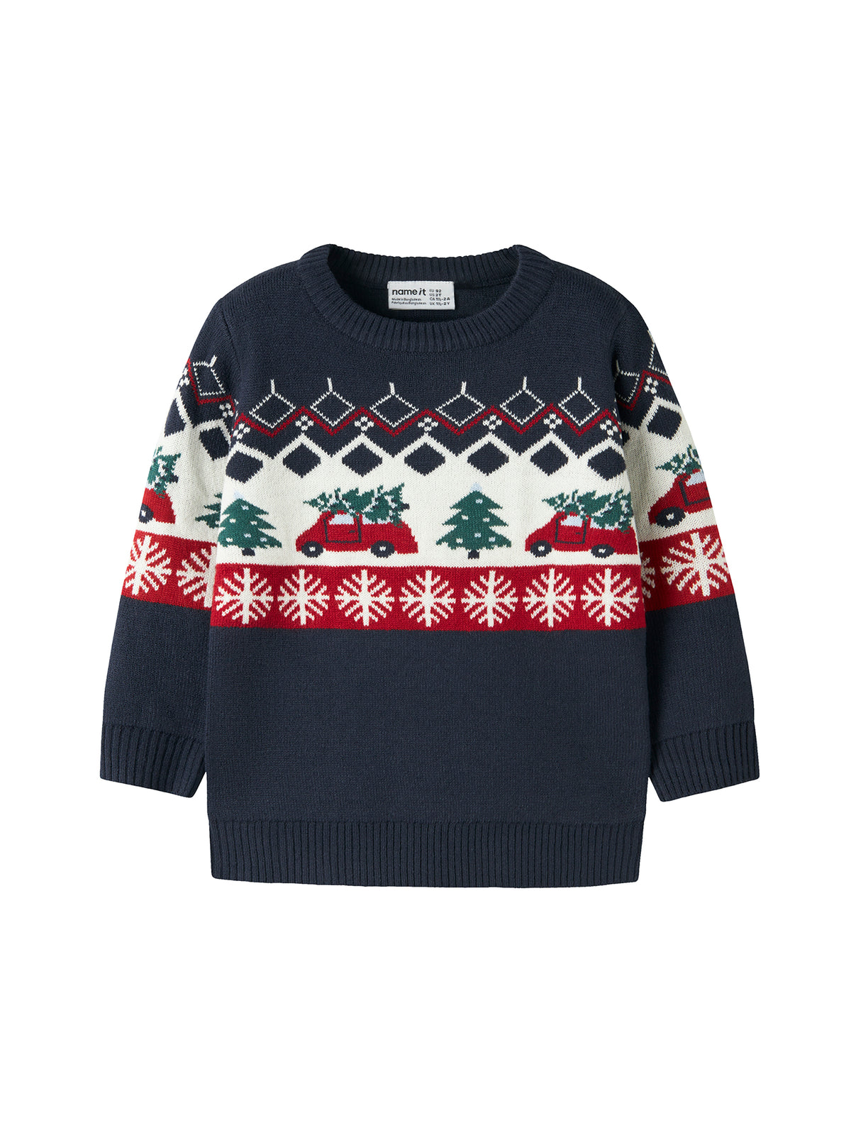Rissi Long-Sleeved Loose Knit Sweatshirt - Navy Blazer