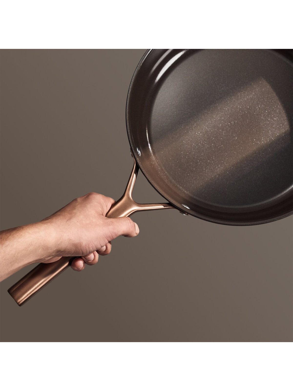 Aluminium Ceramic Titanium Frying Pan 24cm - Brown