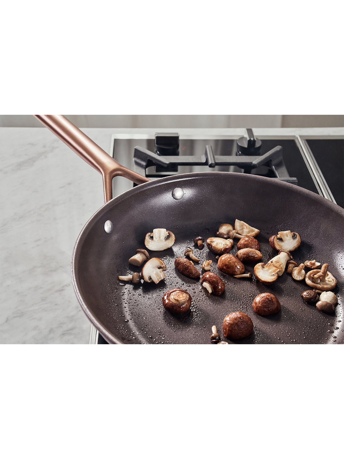Aluminium Ceramic Titanium Frying Pan 28cm - Brown