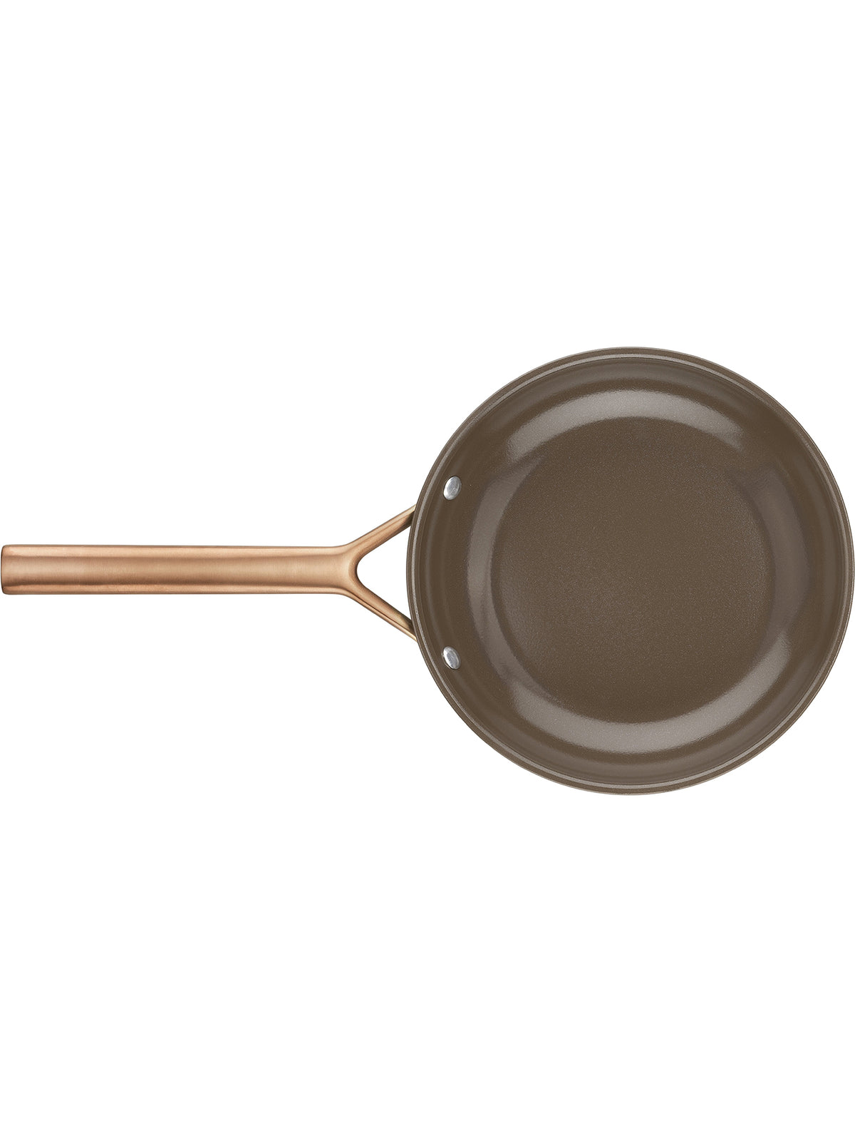 Aluminium Ceramic Titanium 2-Piece Frying Pan Set - Brown