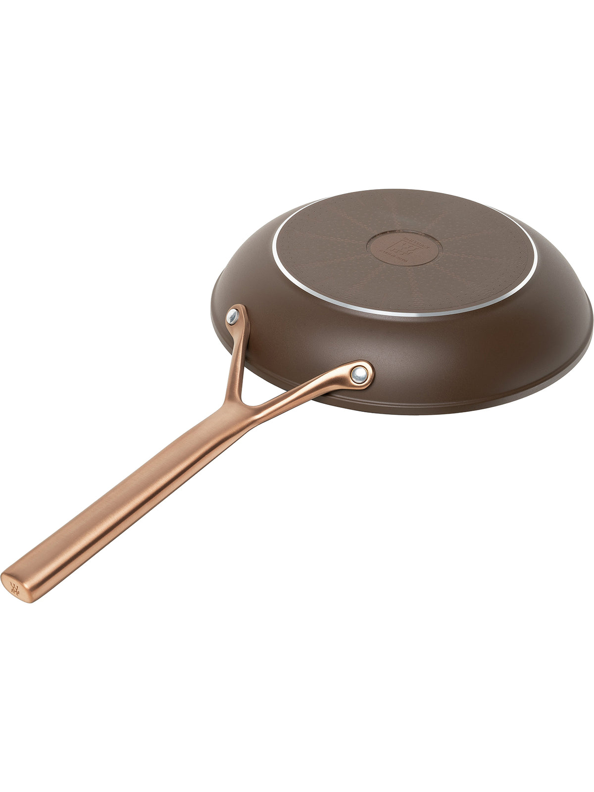 Aluminium Ceramic Titanium 2-Piece Frying Pan Set - Brown