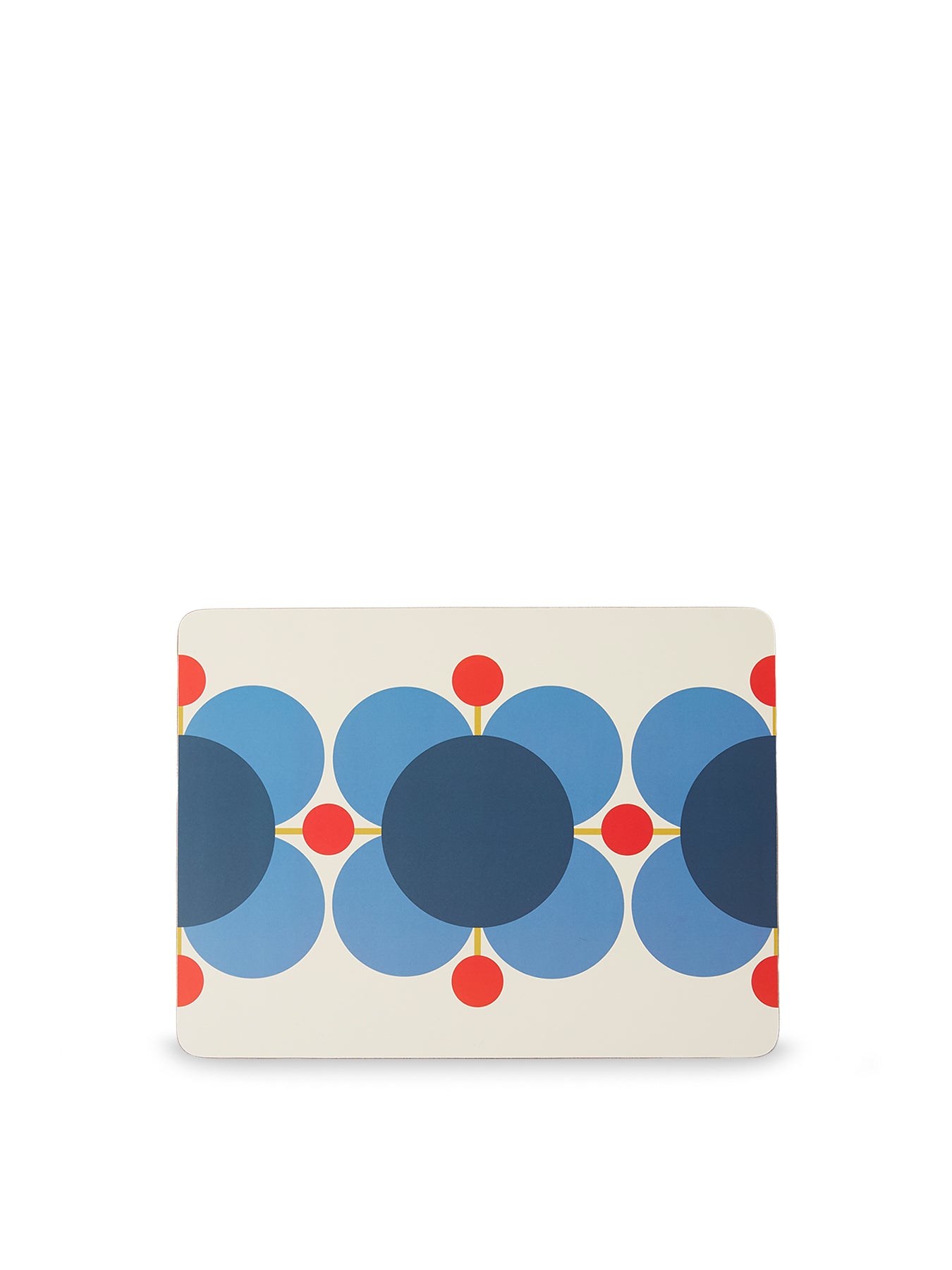 Atomic Flower Set of 6 Cork-Backed Placemats