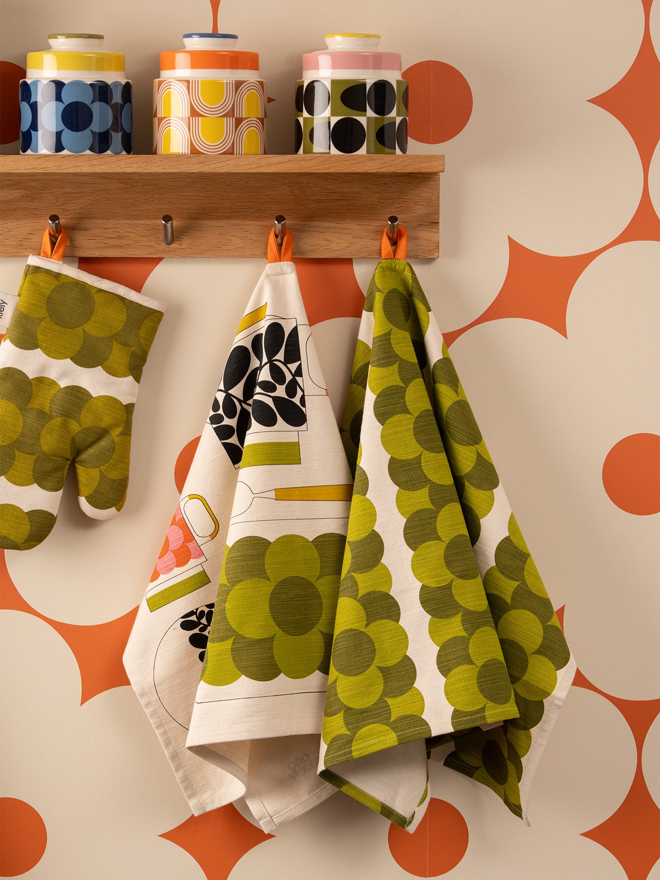 Retro Stripe Set of 2 Tea Towels