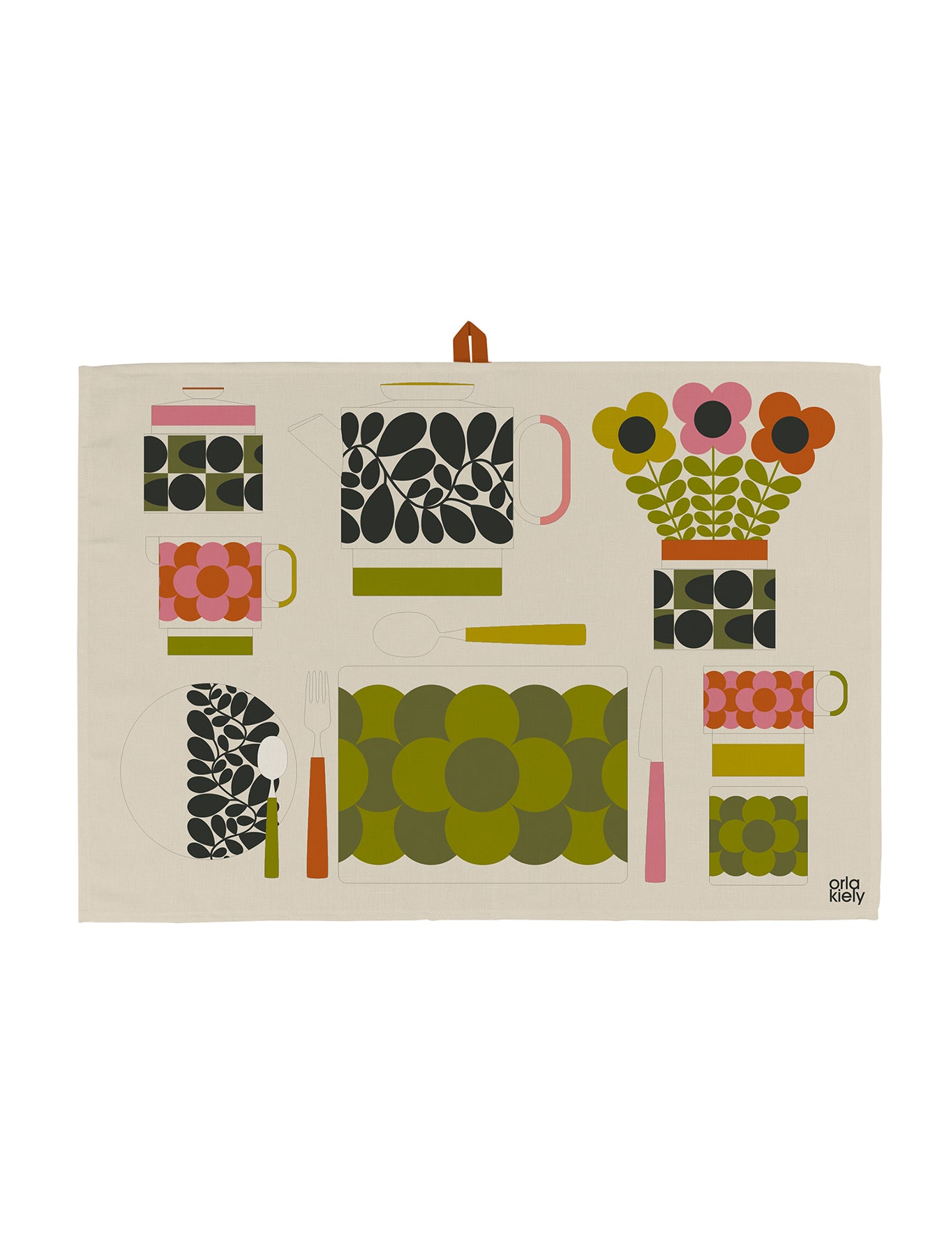 Retro Stripe Set of 2 Tea Towels