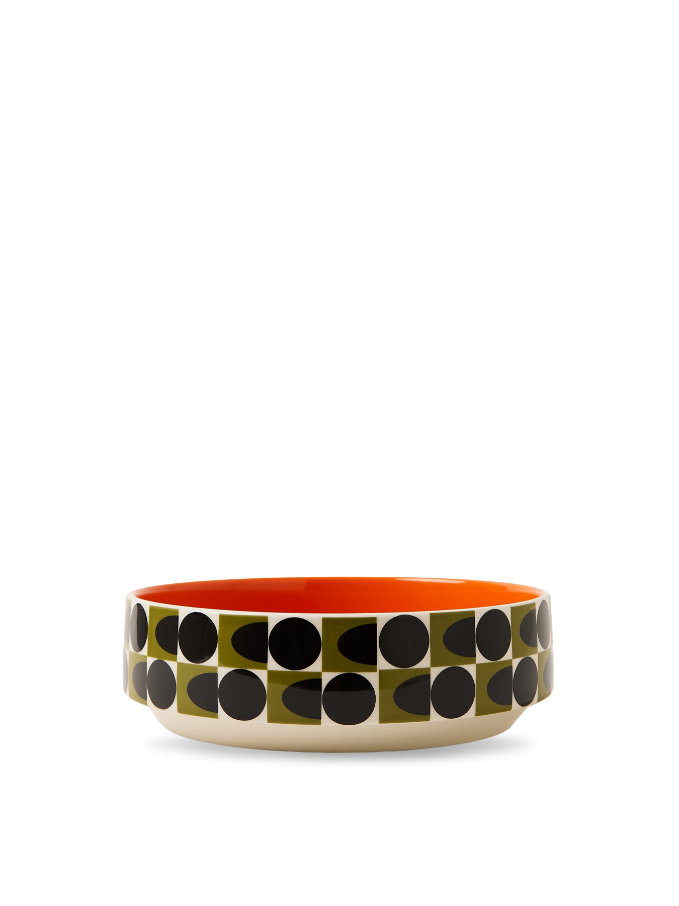 Spot Square Oval Fruit Bowl Orange