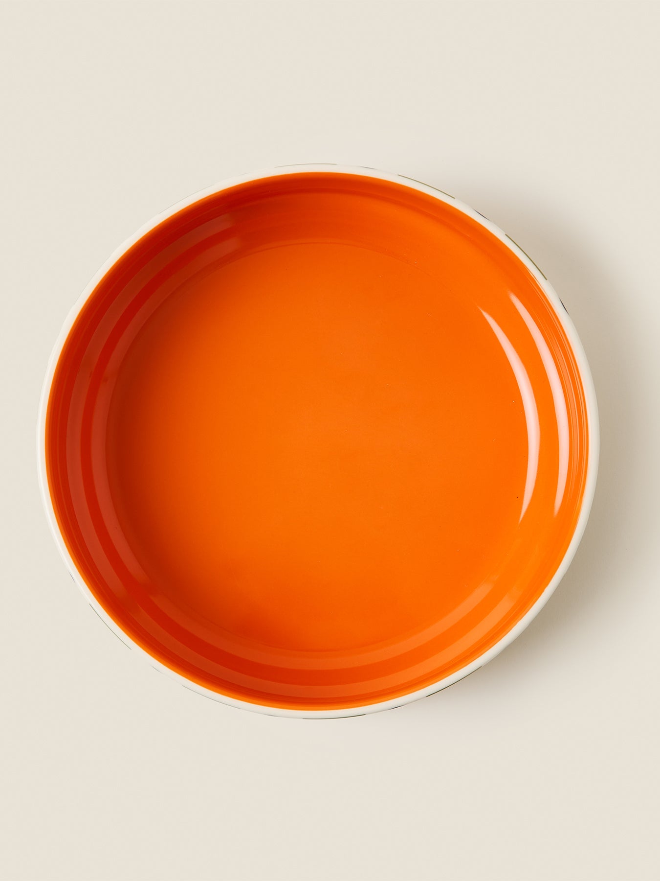 Spot Square Oval Fruit Bowl Orange