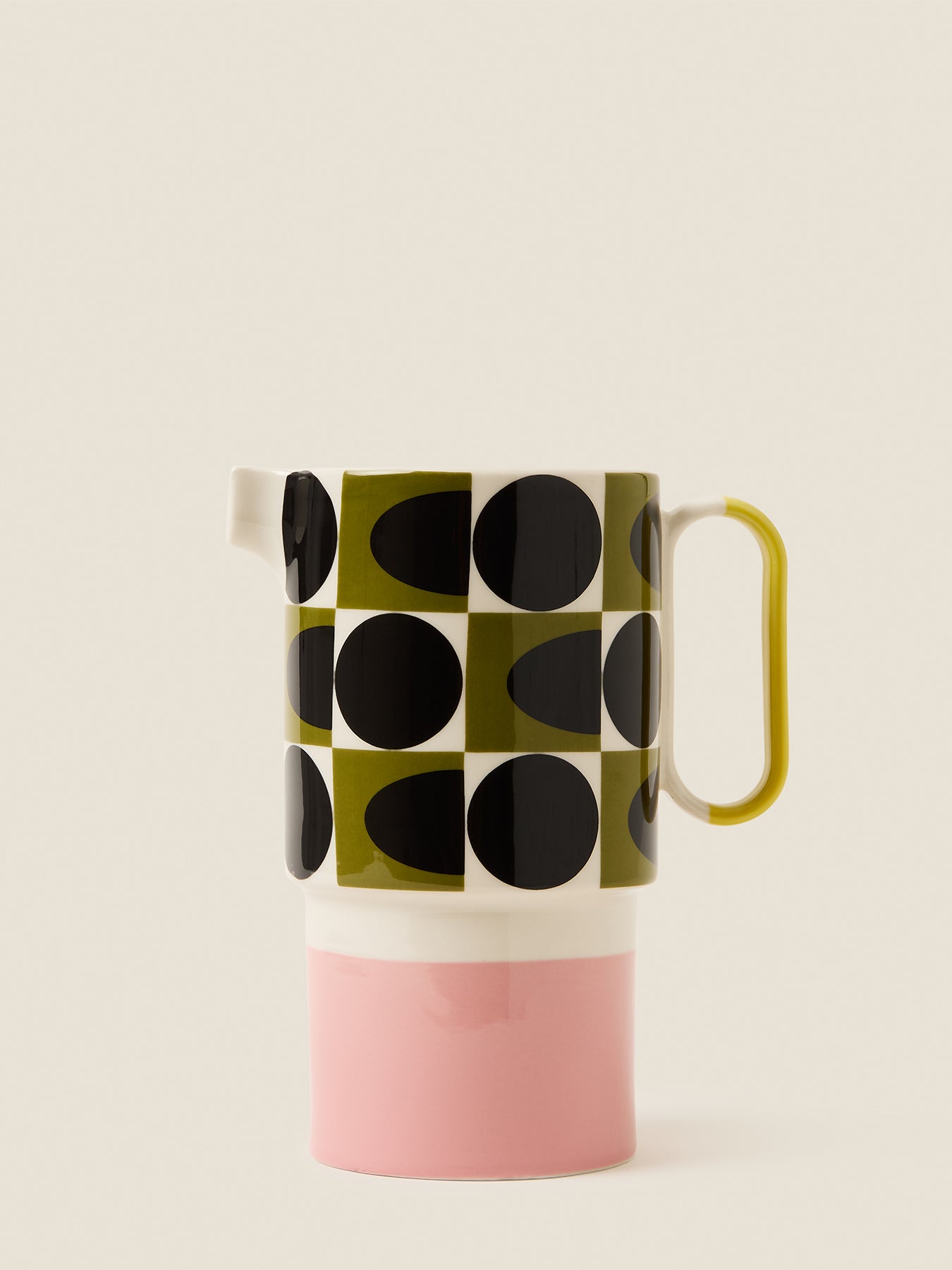Spot Square Oval Pitcher Vase 1.5L