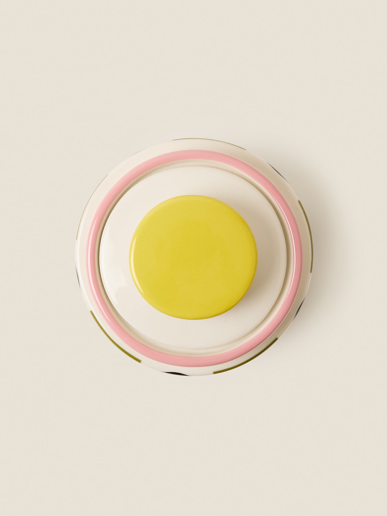 Orla Kiely Spot Square Oval Storage Jar Pink
