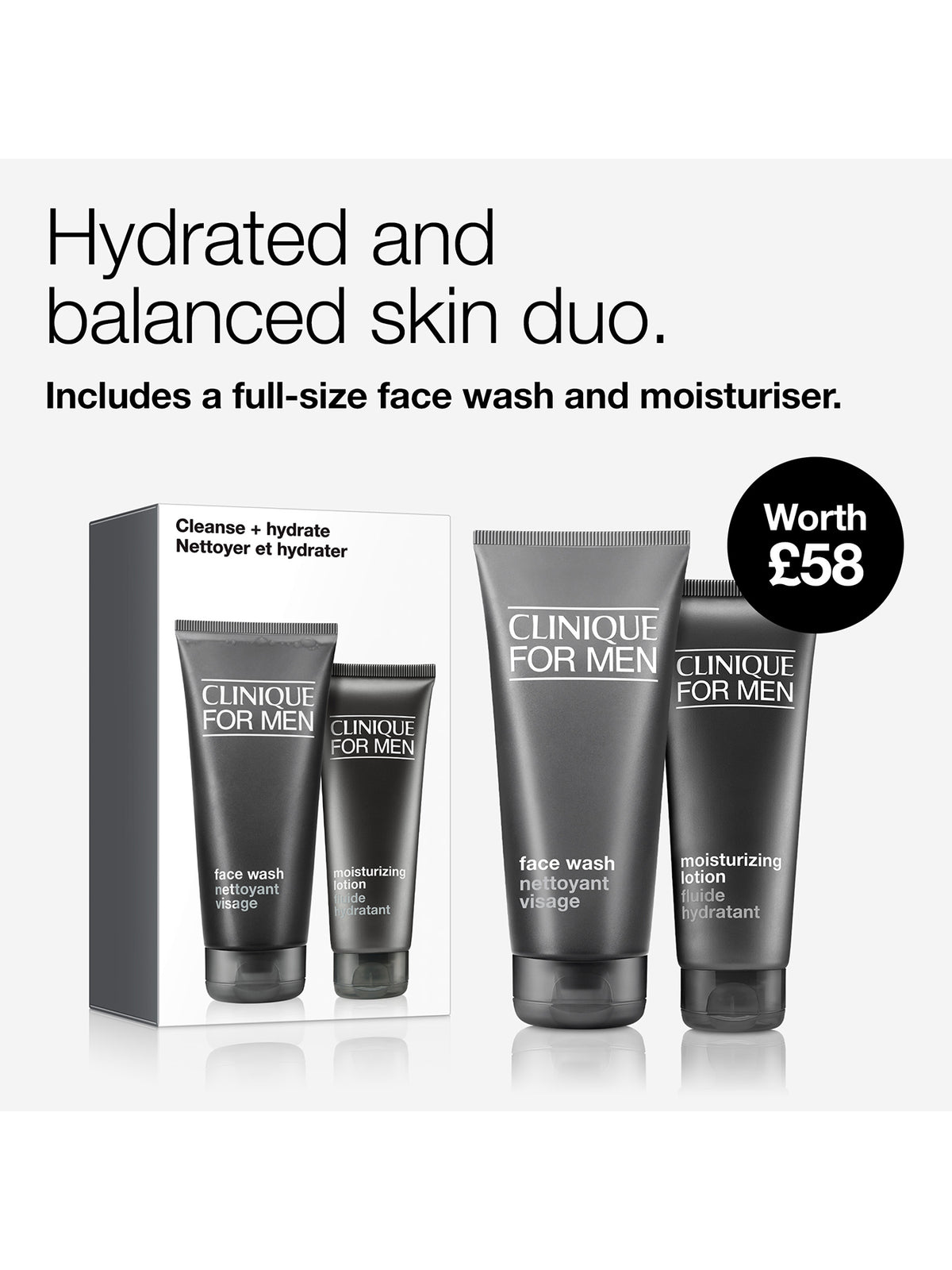 Clinique For Men Hydration Skincare Duo Gift Set