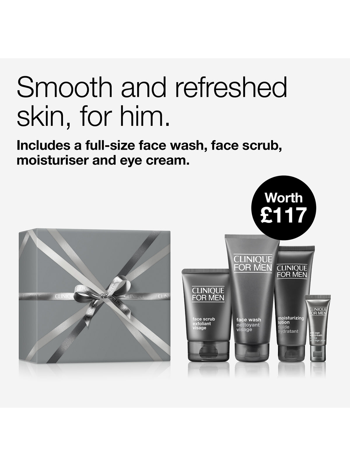 Clinique For Men Hydration Skincare Gift Set For Dry Skin