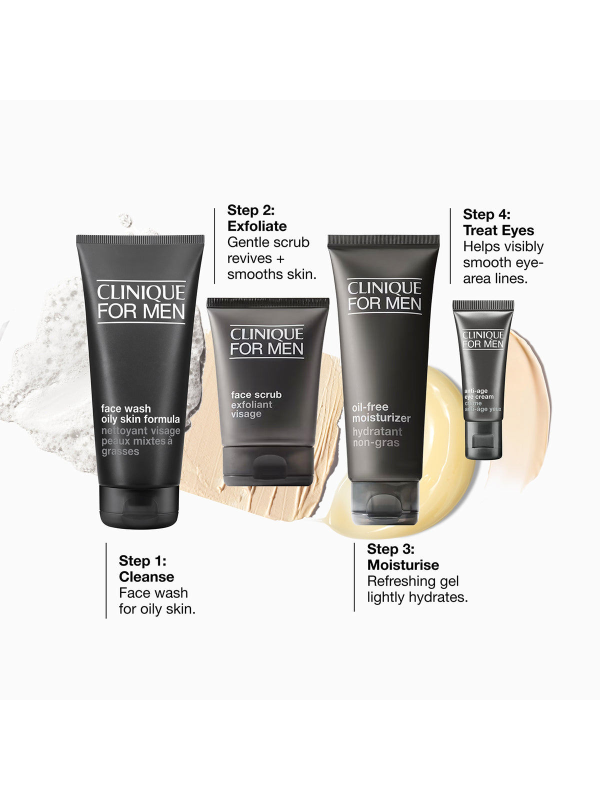 Clinique For Men Oil Control Skincare Gift Set For Oily Skin