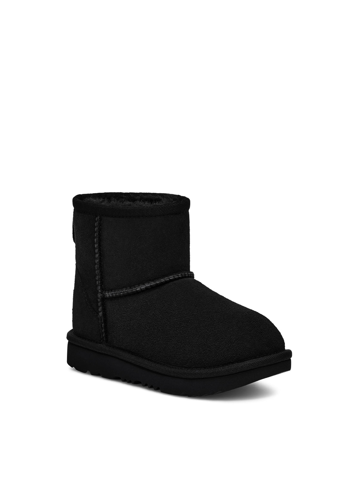 Classic Mini II Sheepskin And Suede Boots – Black