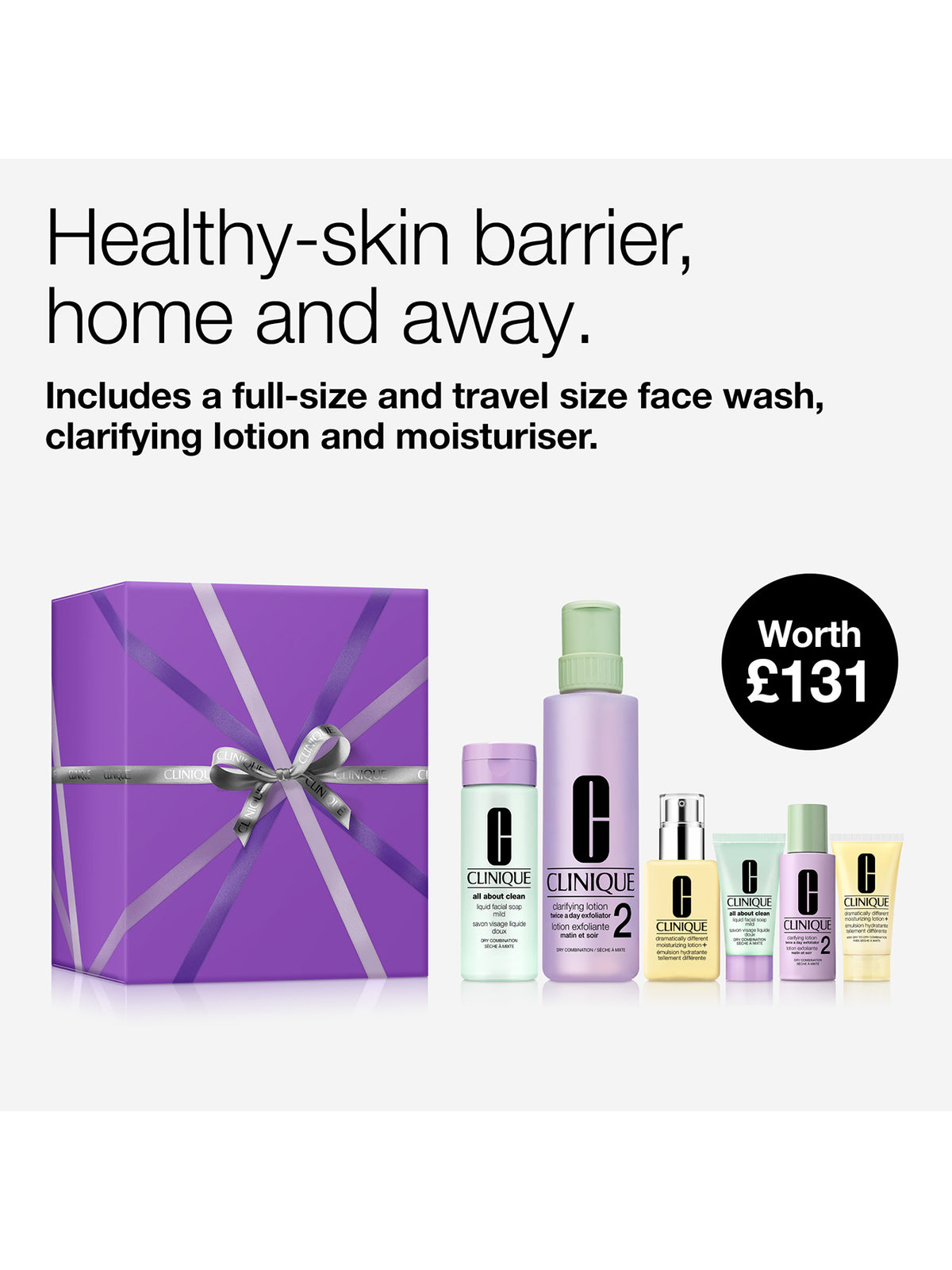 3-Step Hydration Skincare Gift Set For Dry Combination Skin