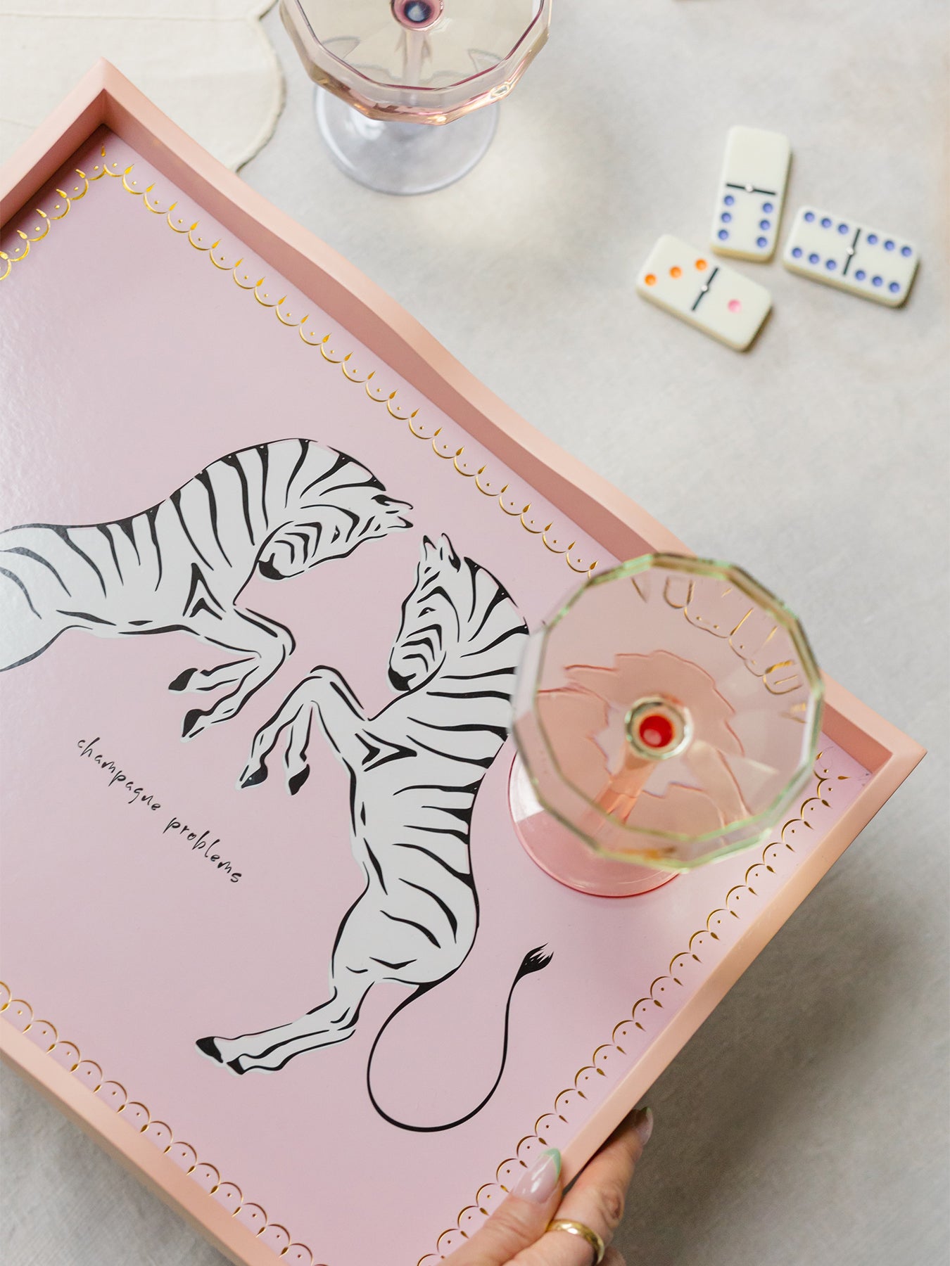 Zebra Rectangular Tray