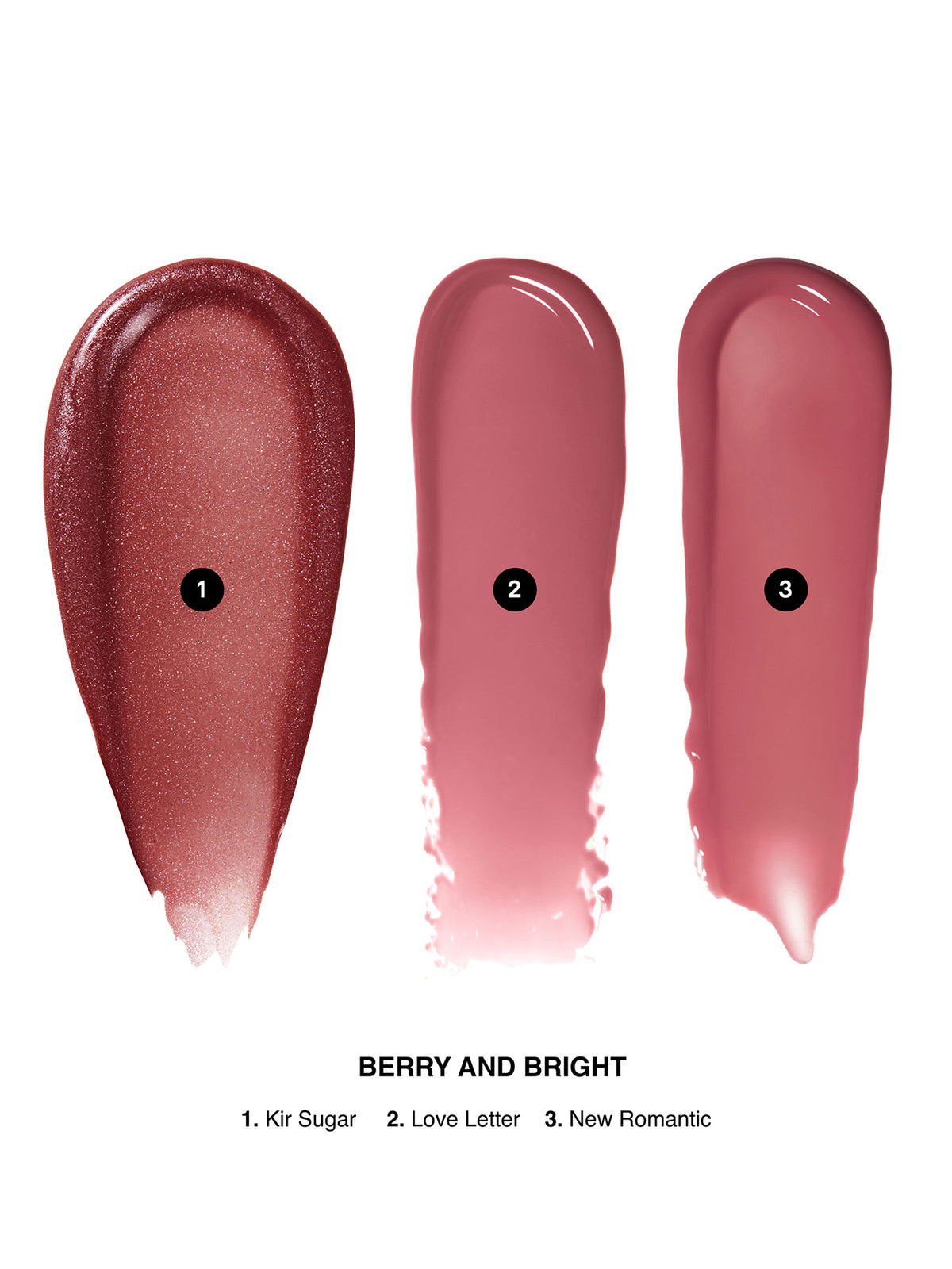 Mini Crushed Oil-Infused Gloss Trio - Berry And Bright
