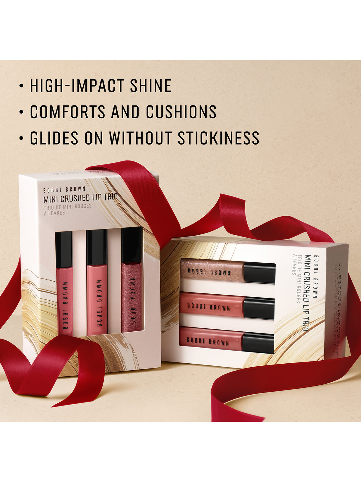 Mini Crushed Oil-Infused Gloss Trio - Berry And Bright
