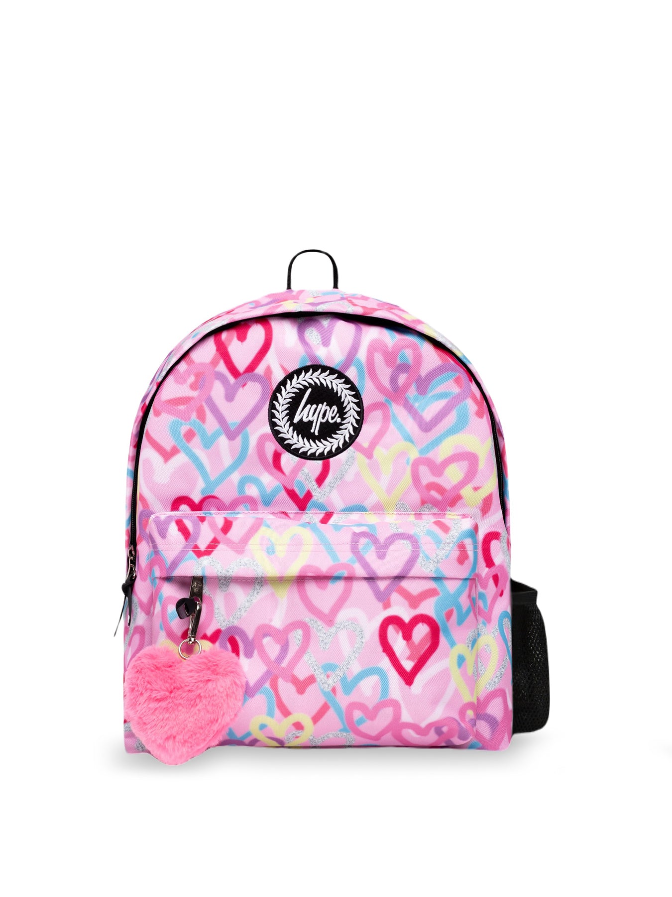 Pink Graffiti Hearts Backpack