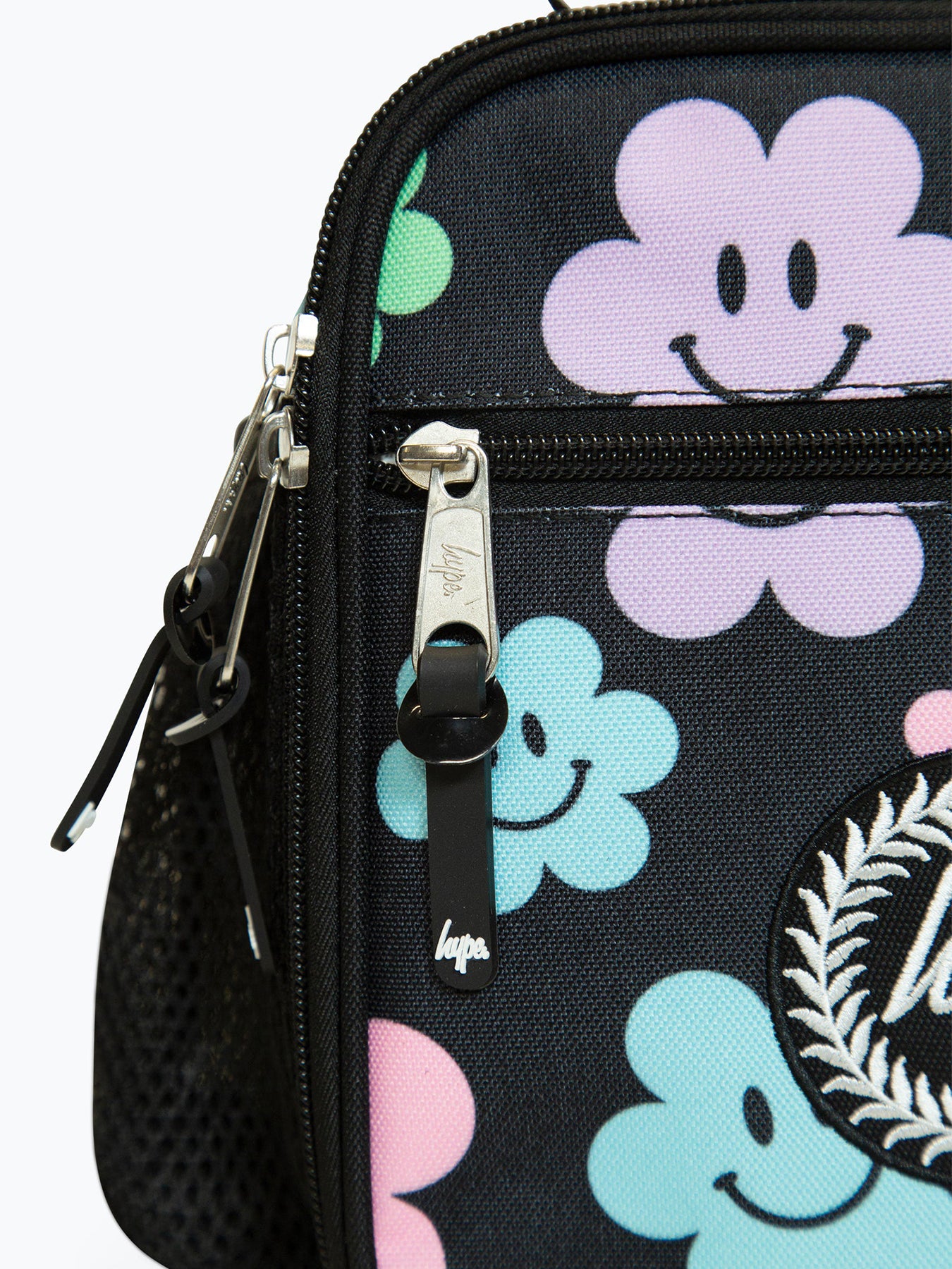 Black Happy Flowers Lunch Box
