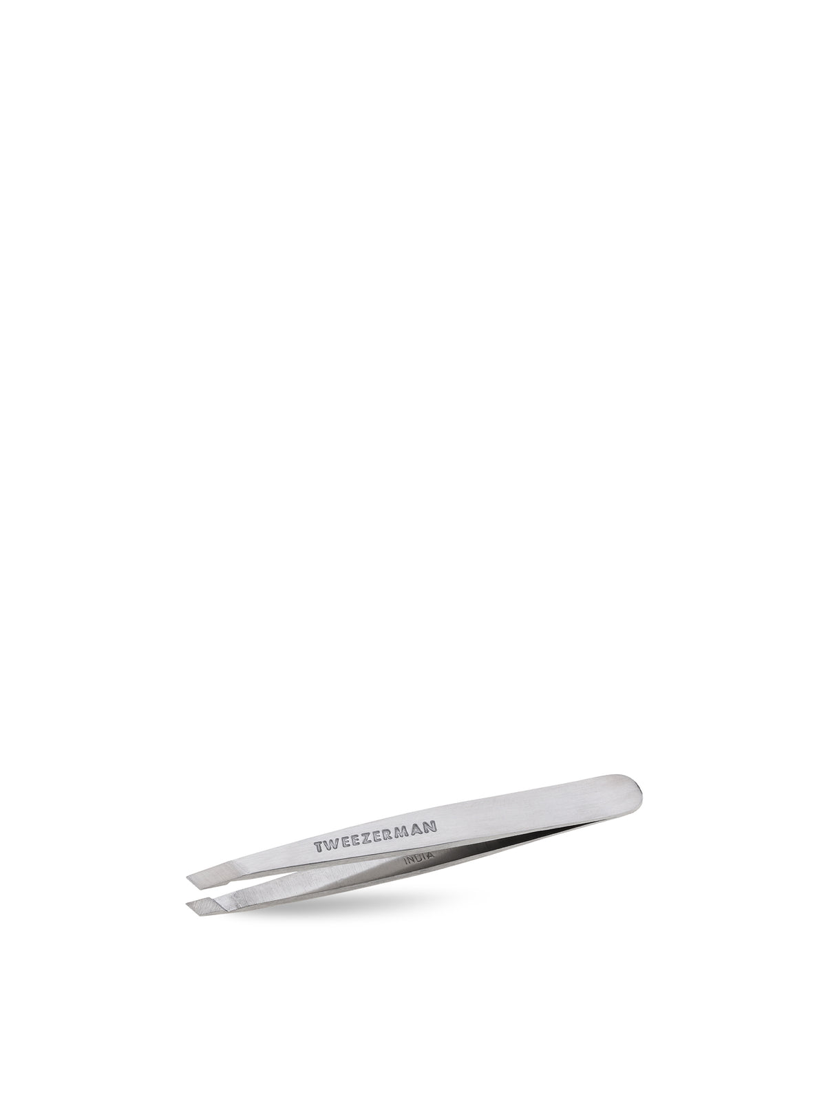 Mini Slant Tweezer Classic Stainless Steel
