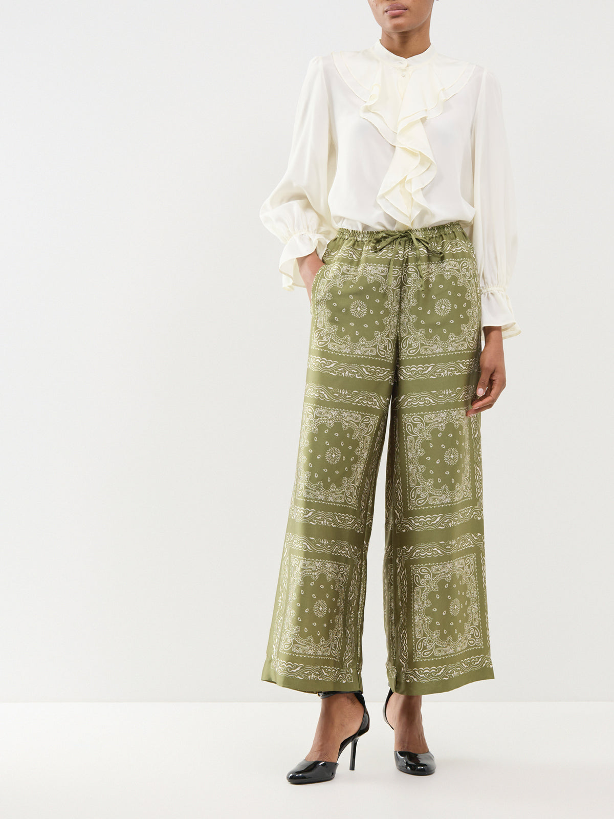 Scarf Print Trousers