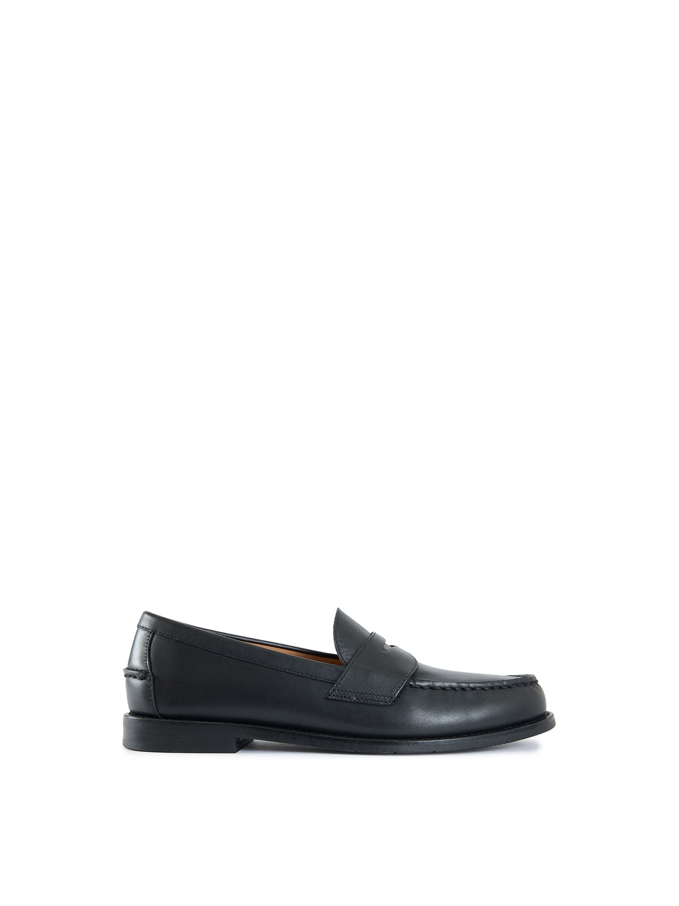 Alston Penny Leather-Inspired Loafers - Black
