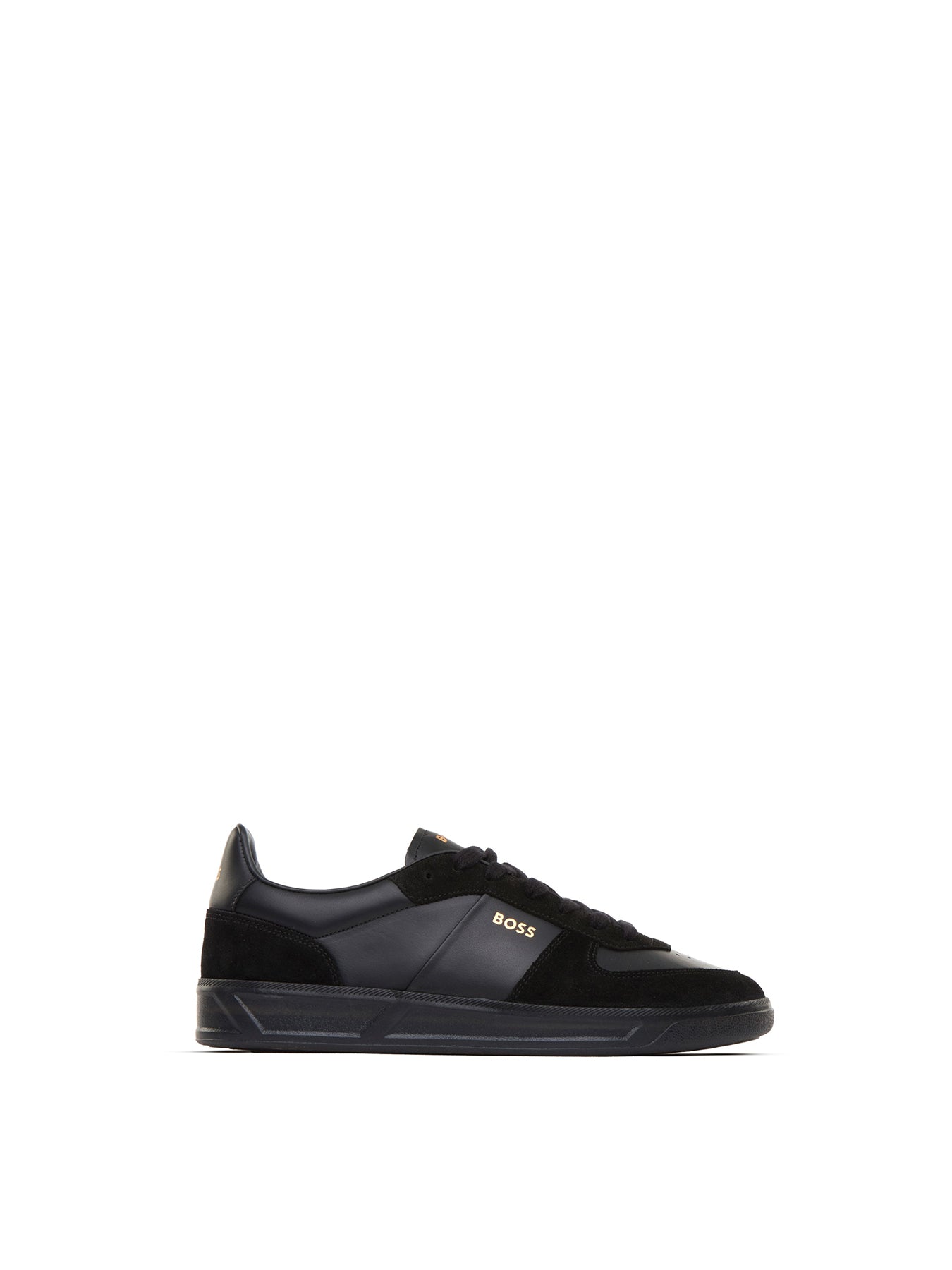 Brandon Leather Trainers - Black