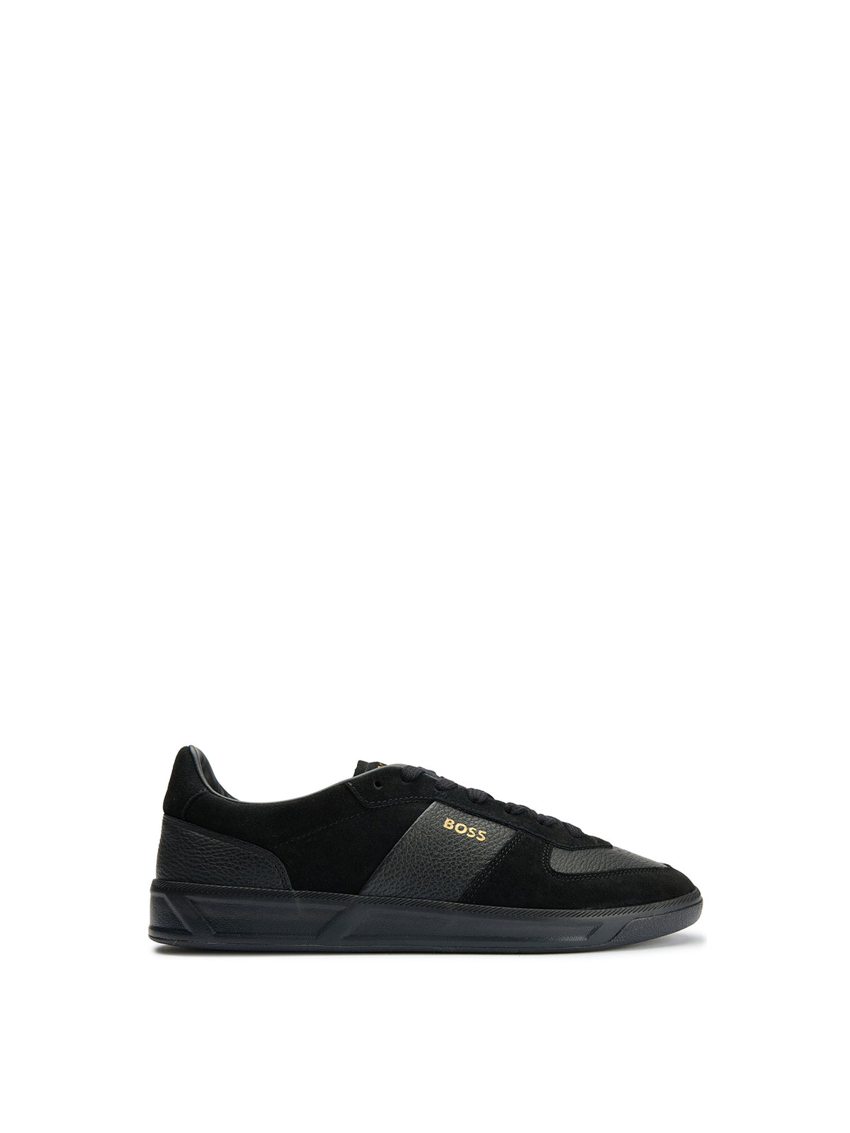Brandon Tenn Leather-Inspired Trainers - Black